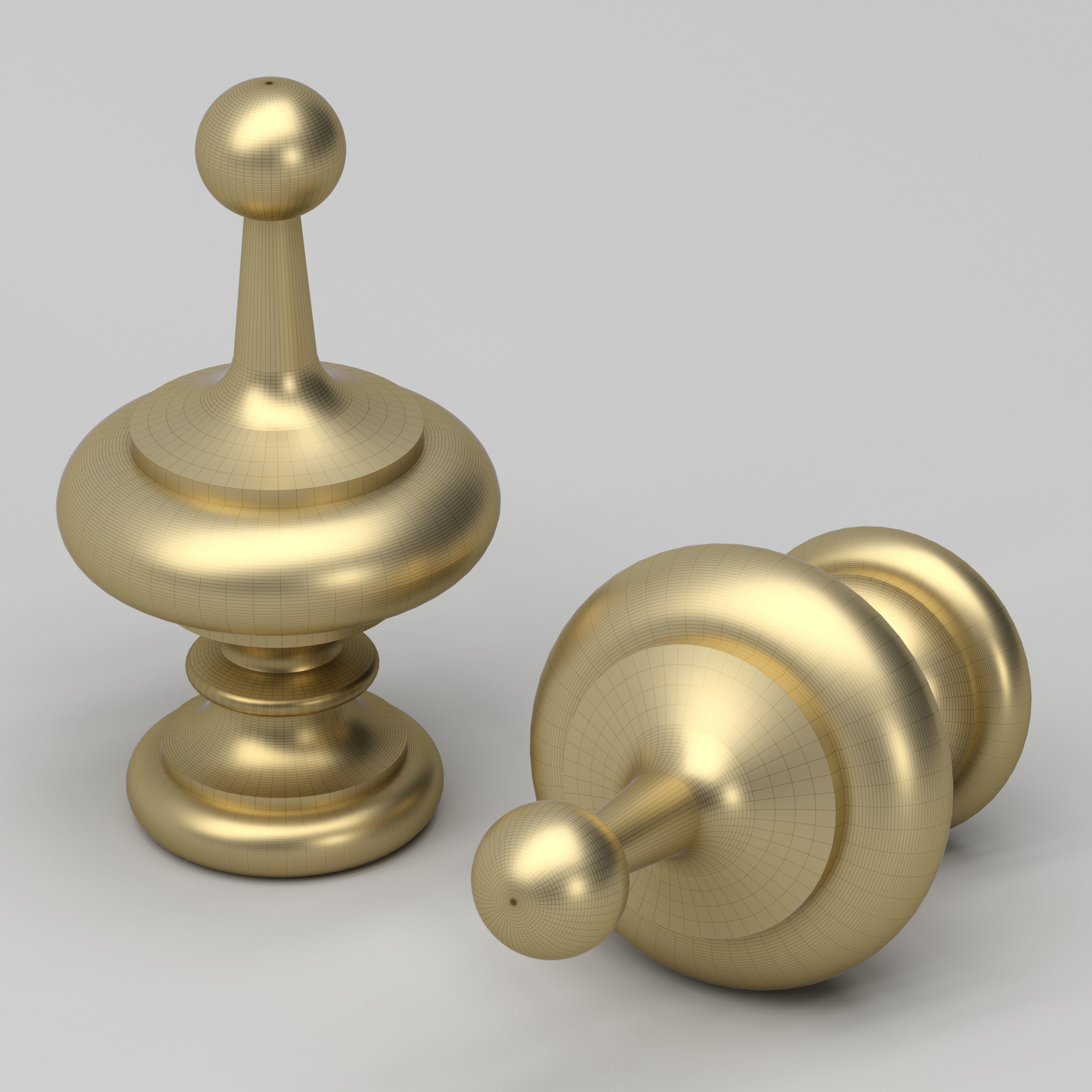 Elegant Finial 3D model_10