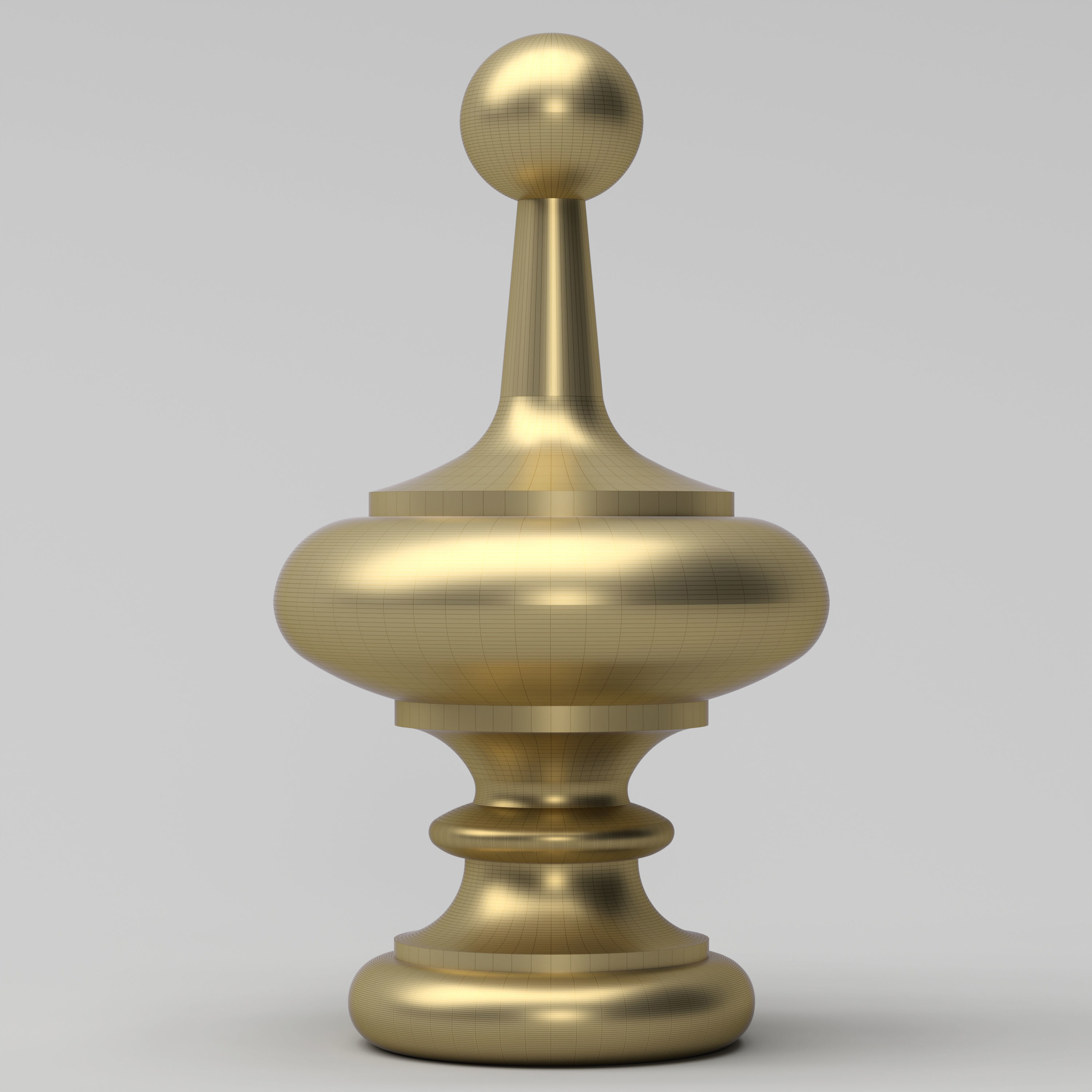 Elegant Finial 3D model_2