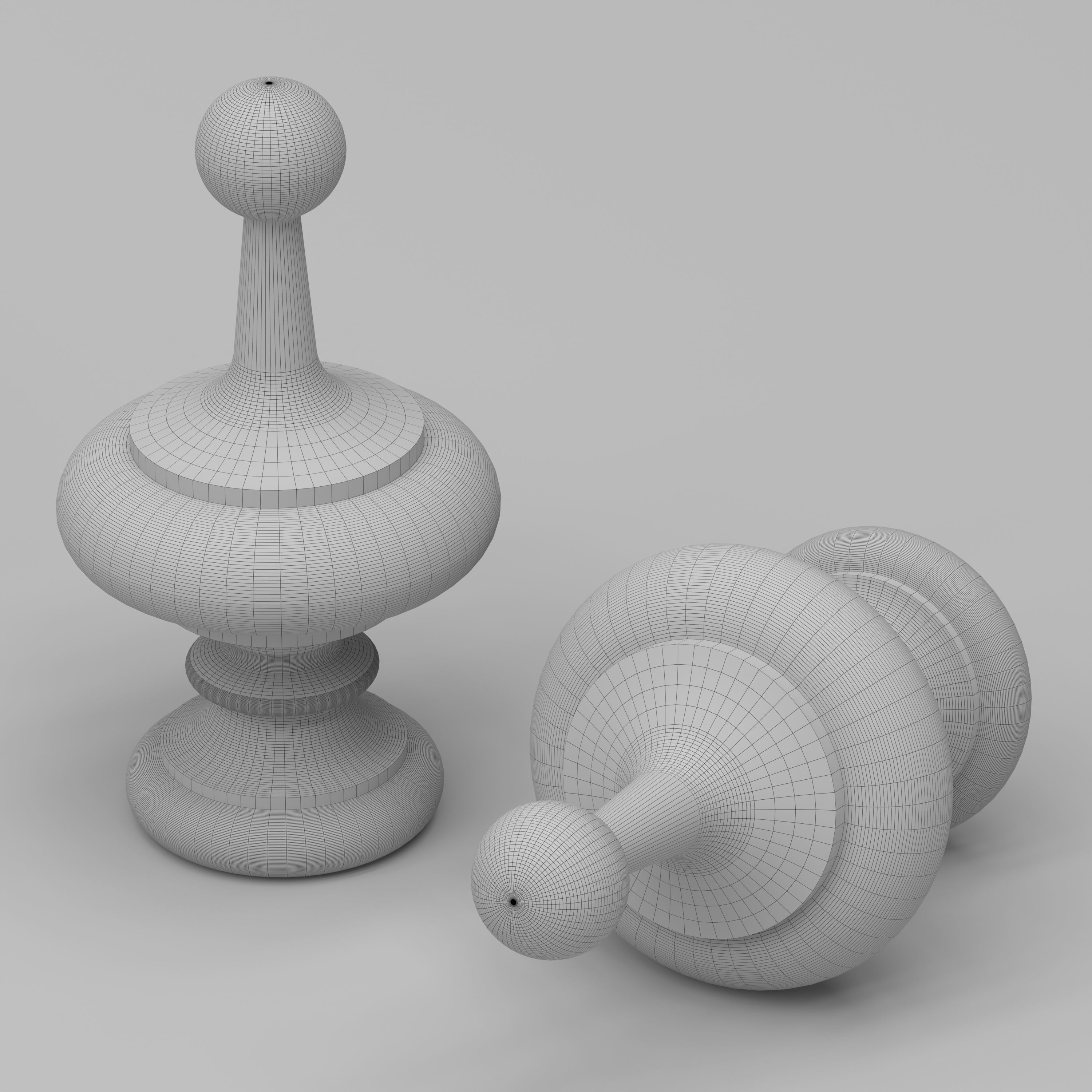 Elegant Finial 3D model_7