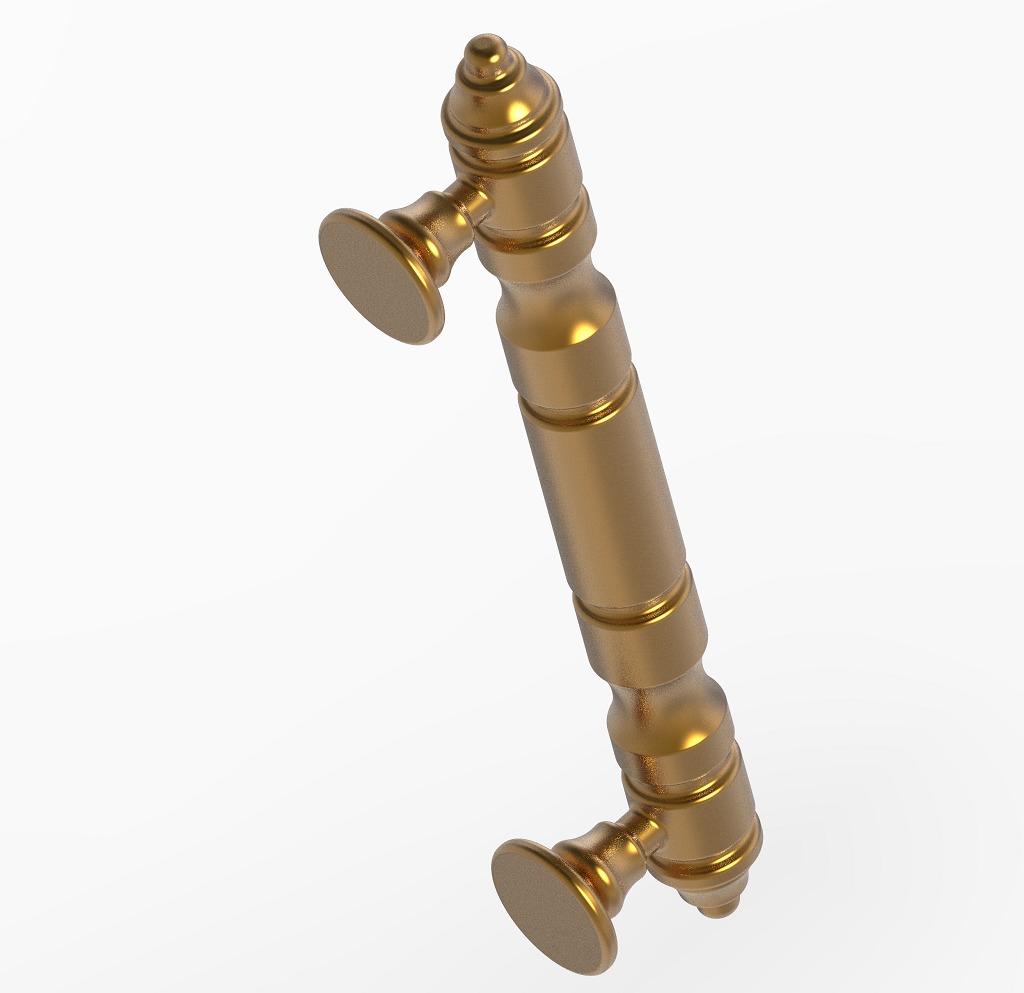 Brass Main Door Handle 3D print model_2