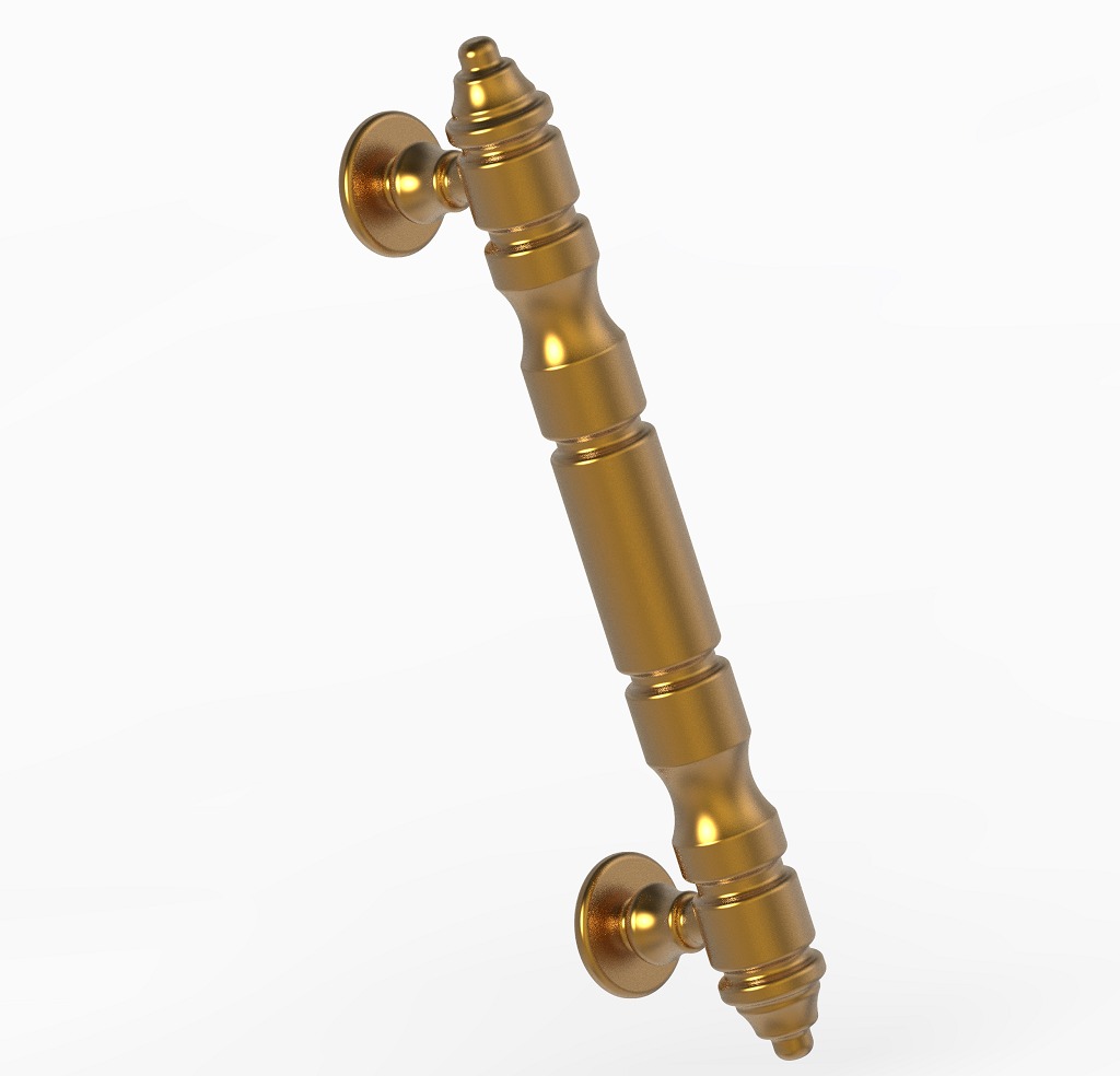 Brass Main Door Handle 3D print model_1