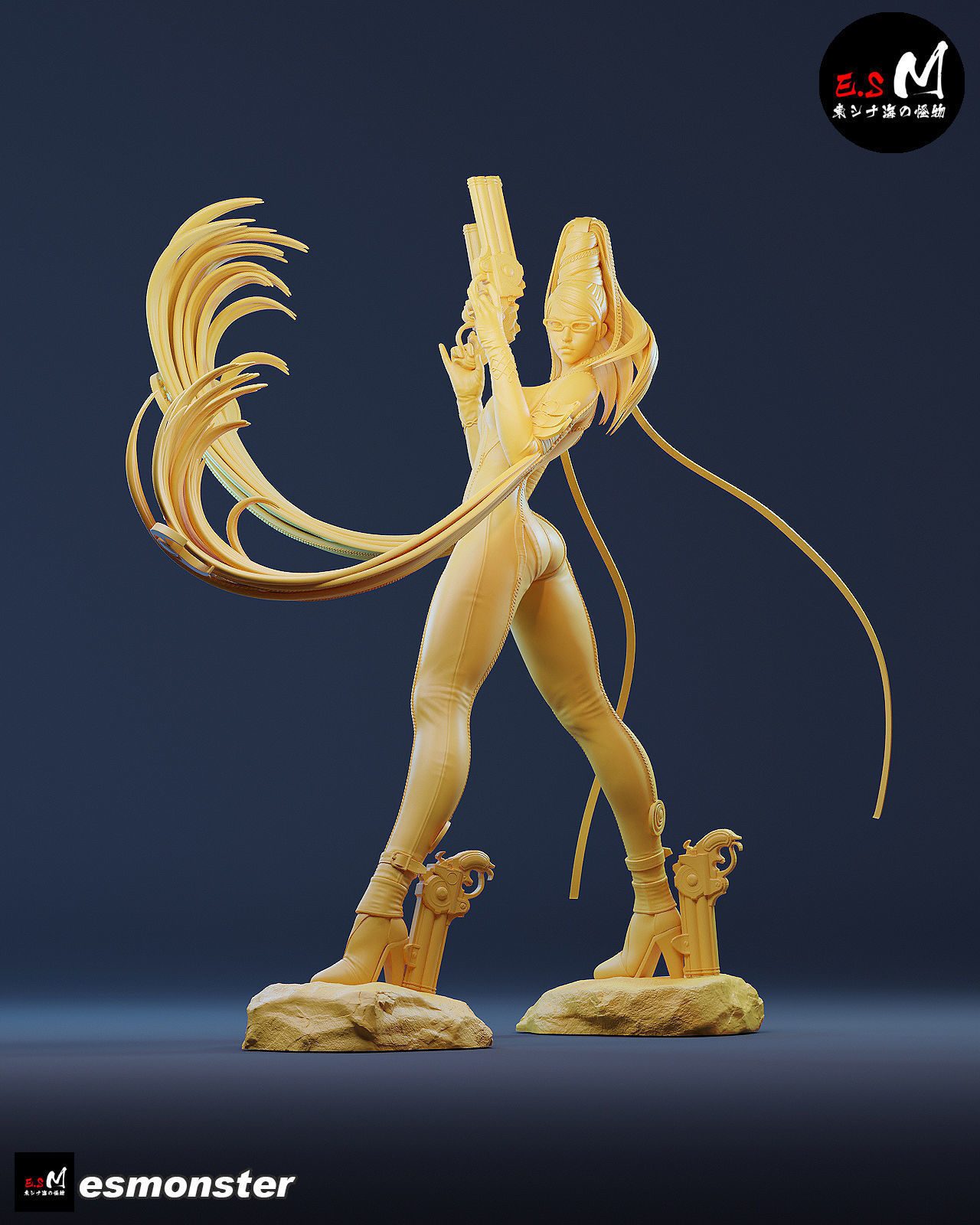 Bayonetta CHARACTER BY ESM 3D print model_31