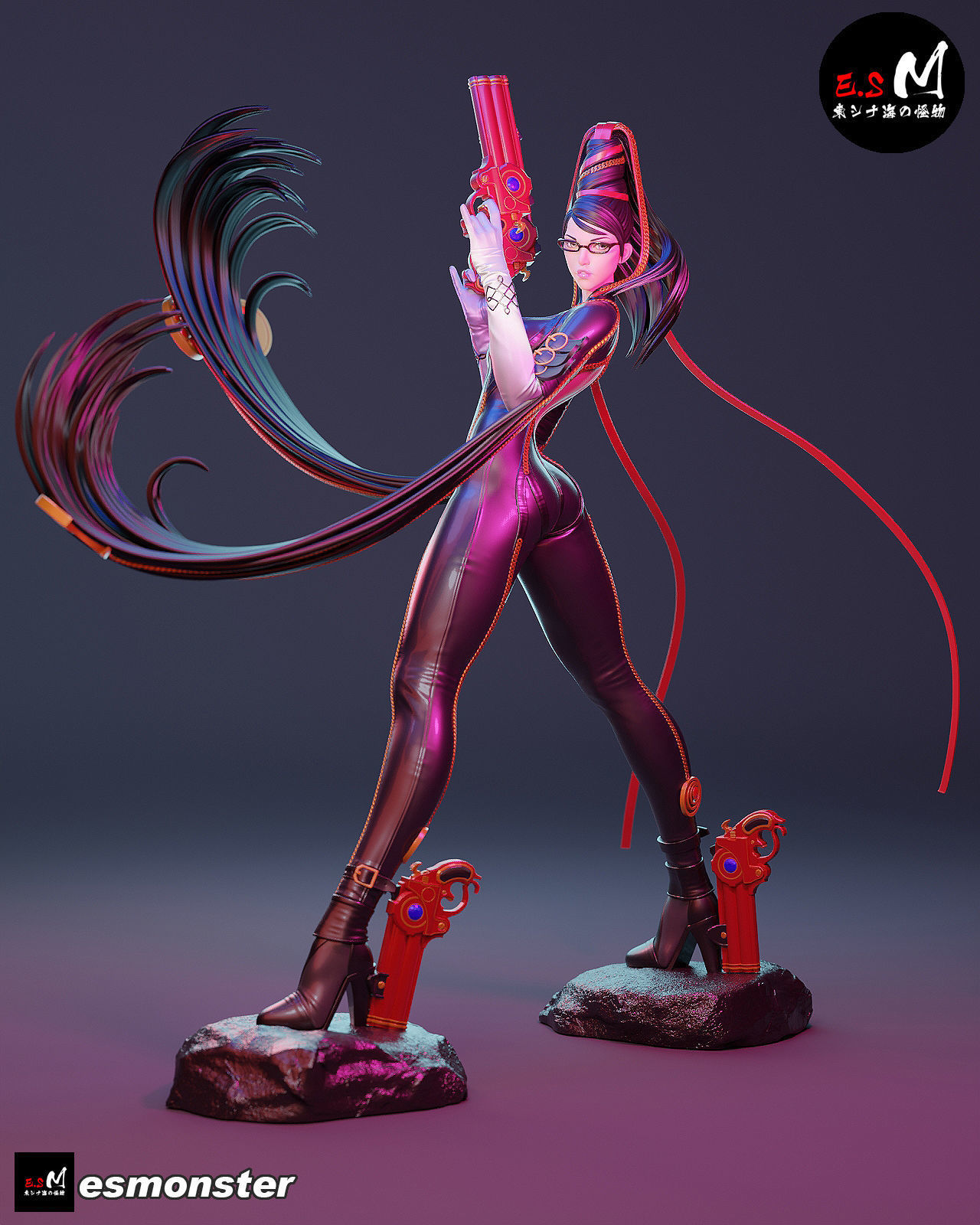 Bayonetta CHARACTER BY ESM 3D print model_20