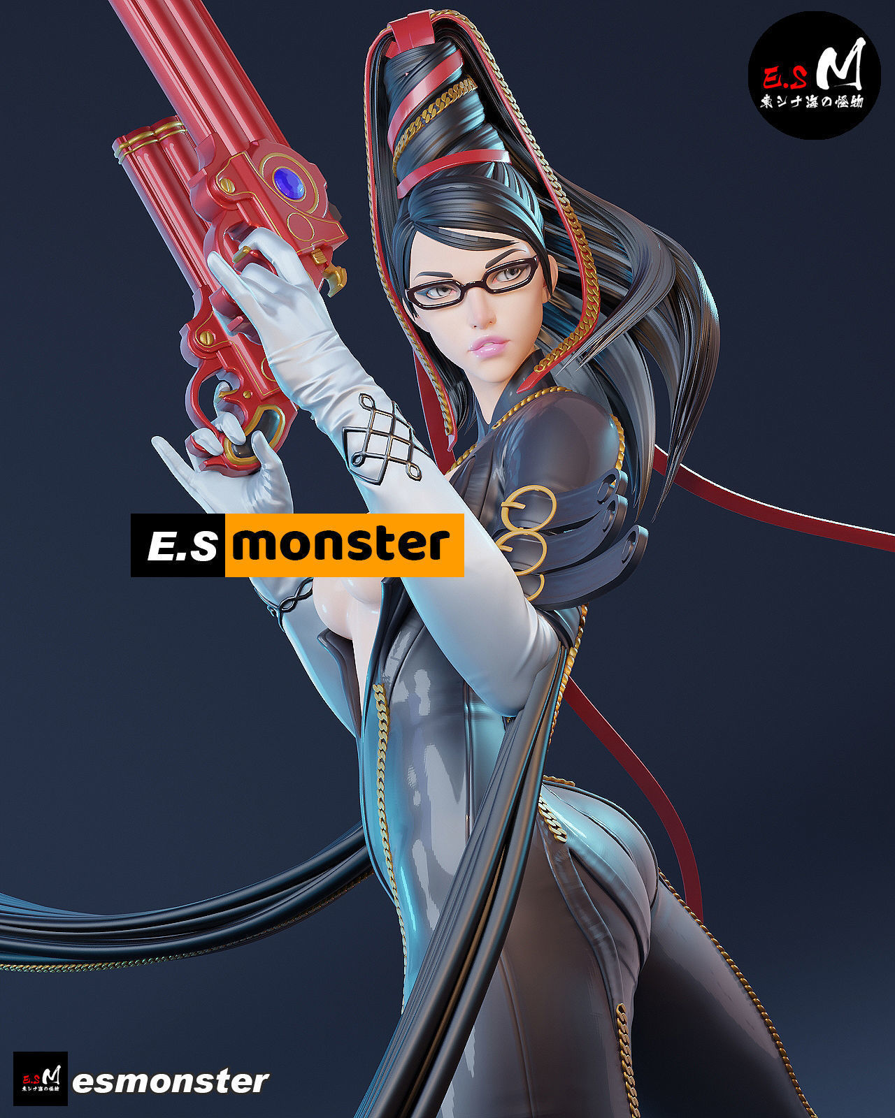 Bayonetta CHARACTER BY ESM 3D print model_27