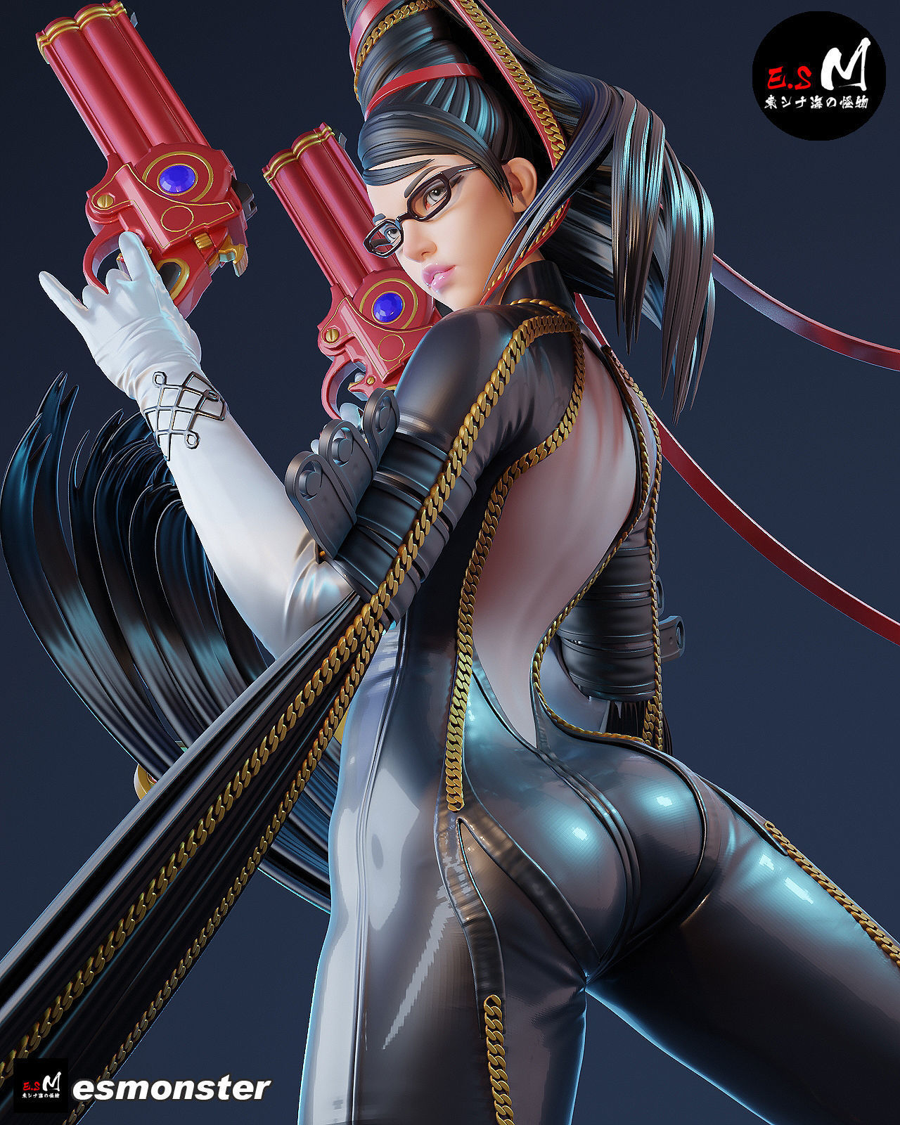 Bayonetta CHARACTER BY ESM 3D print model_12