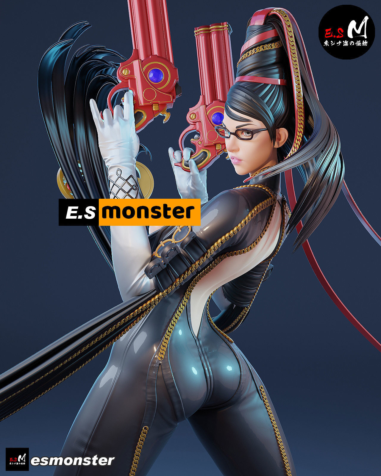 Bayonetta CHARACTER BY ESM 3D print model_22