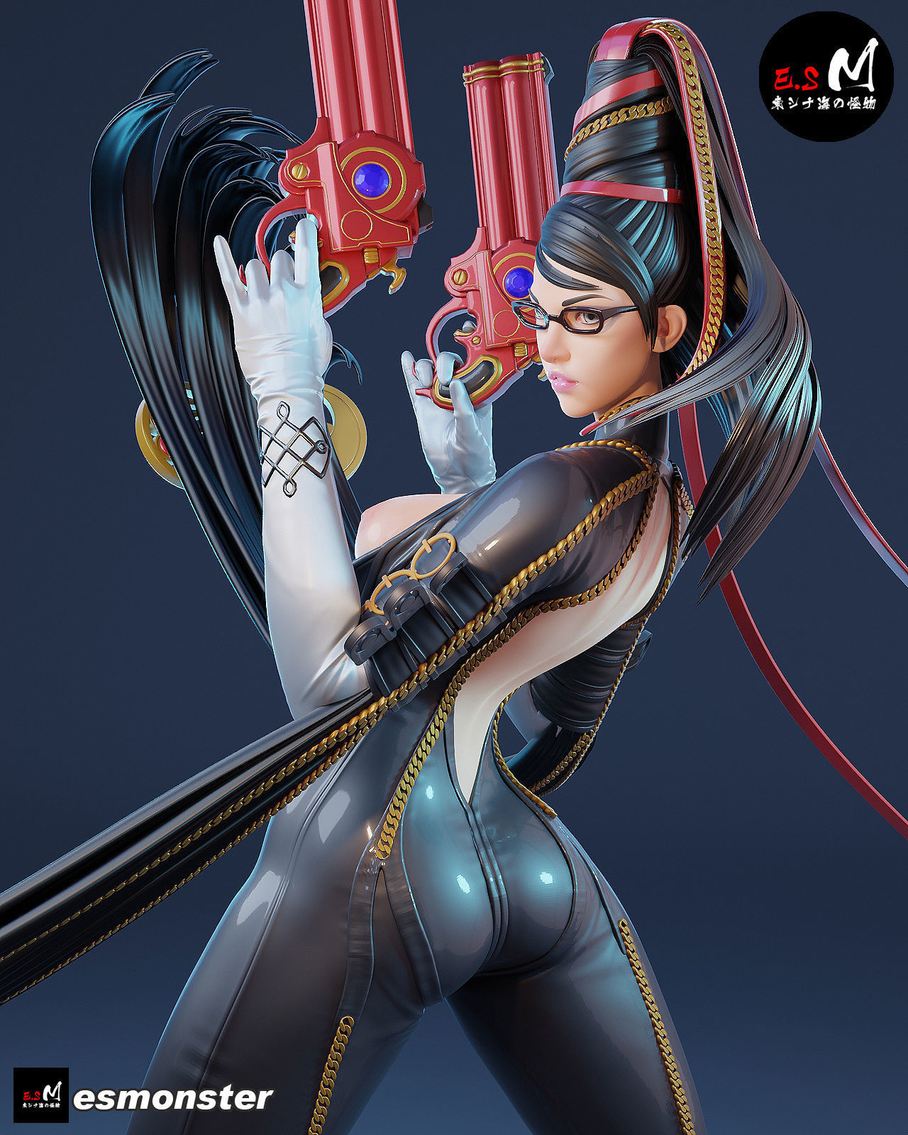 Bayonetta CHARACTER BY ESM 3D print model_24