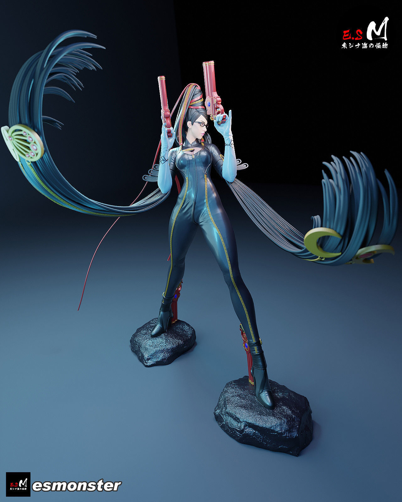 Bayonetta CHARACTER BY ESM 3D print model_28