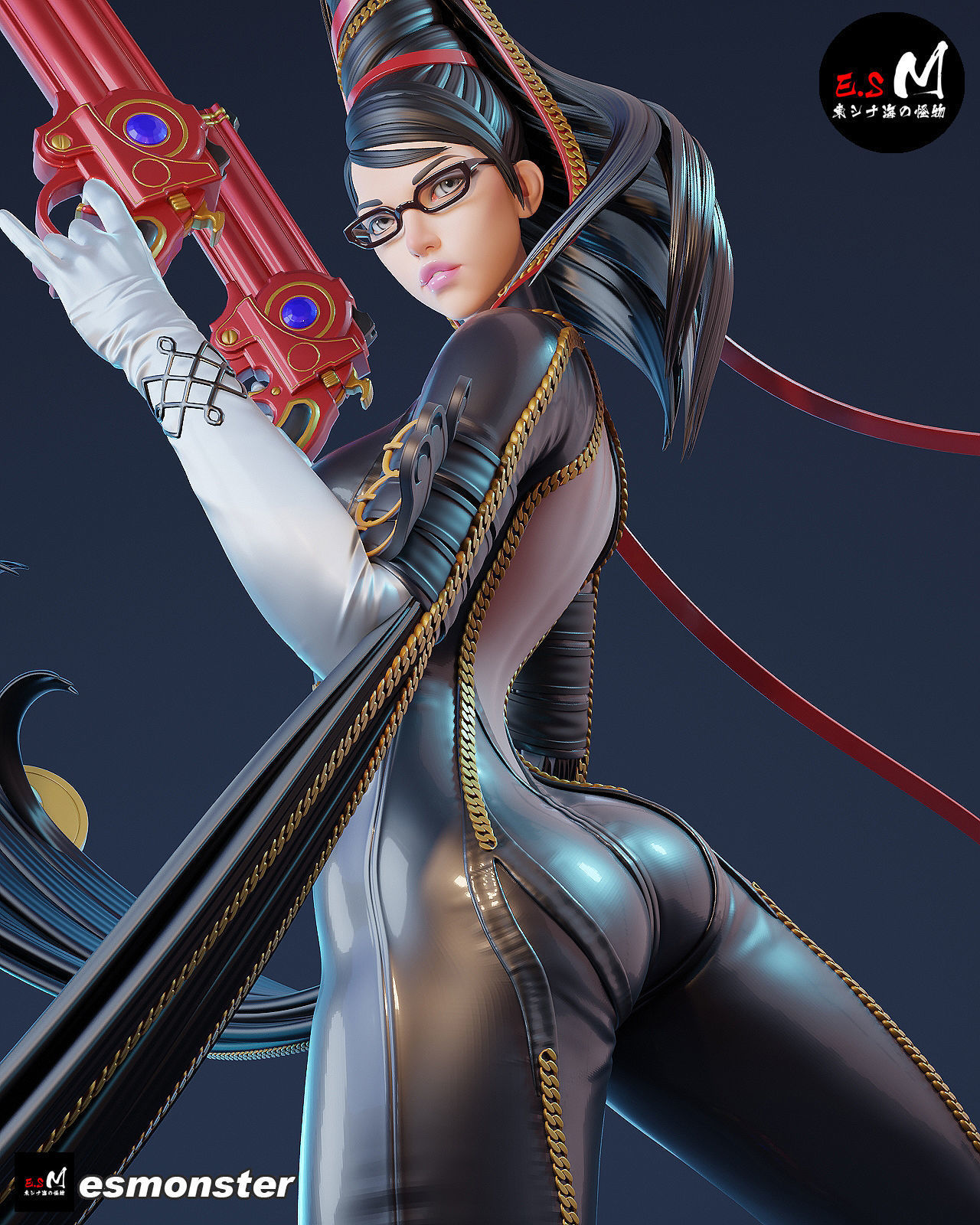 Bayonetta CHARACTER BY ESM 3D print model_14