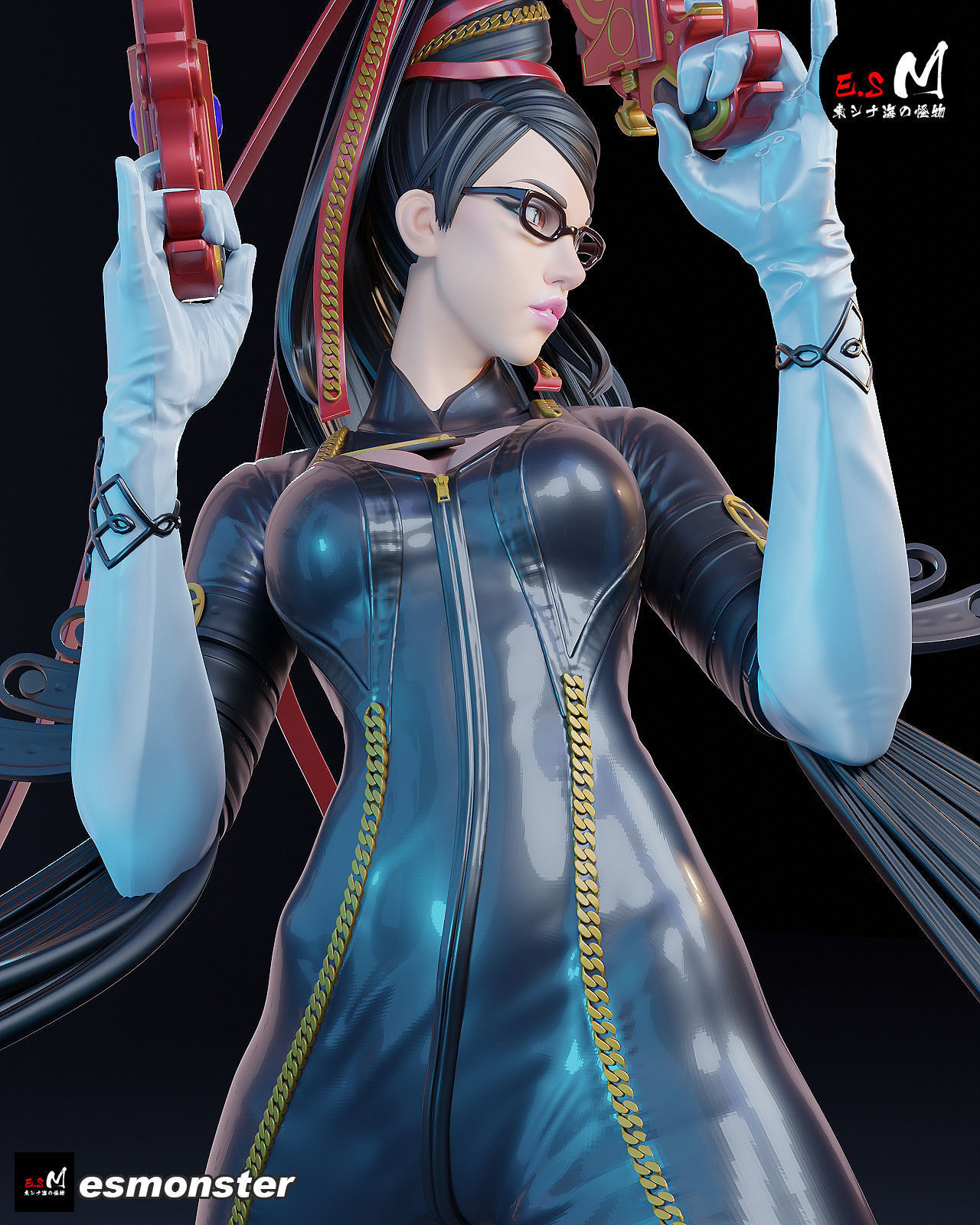 Bayonetta CHARACTER BY ESM 3D print model_13