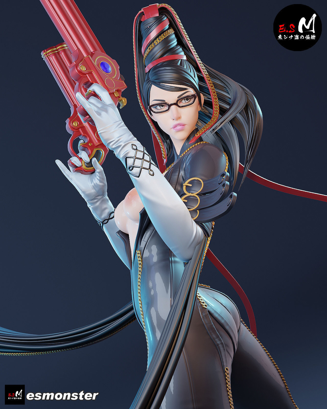 Bayonetta CHARACTER BY ESM 3D print model_23