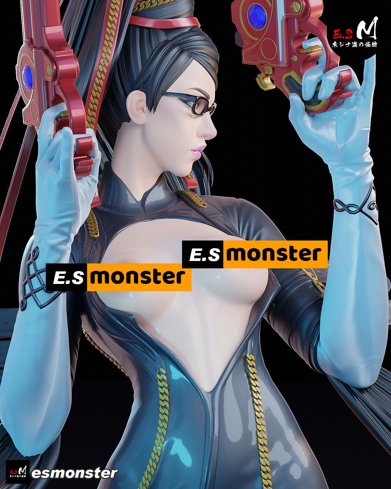 Bayonetta CHARACTER BY ESM 3D print model_21