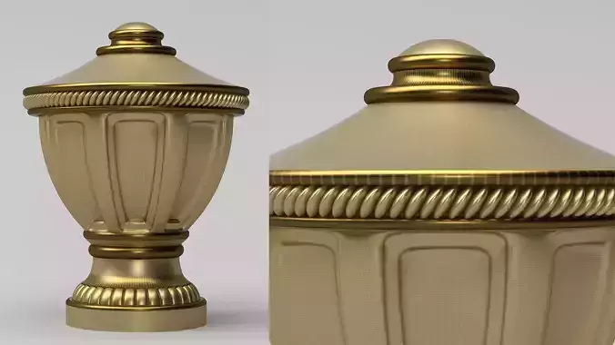 Carved Finial 3D model