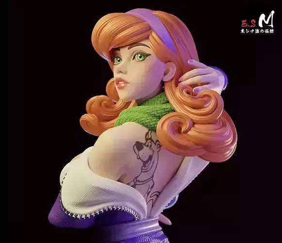  scoobydoo Daphne with NSFW CHARACTER BY ESM 3D print model
