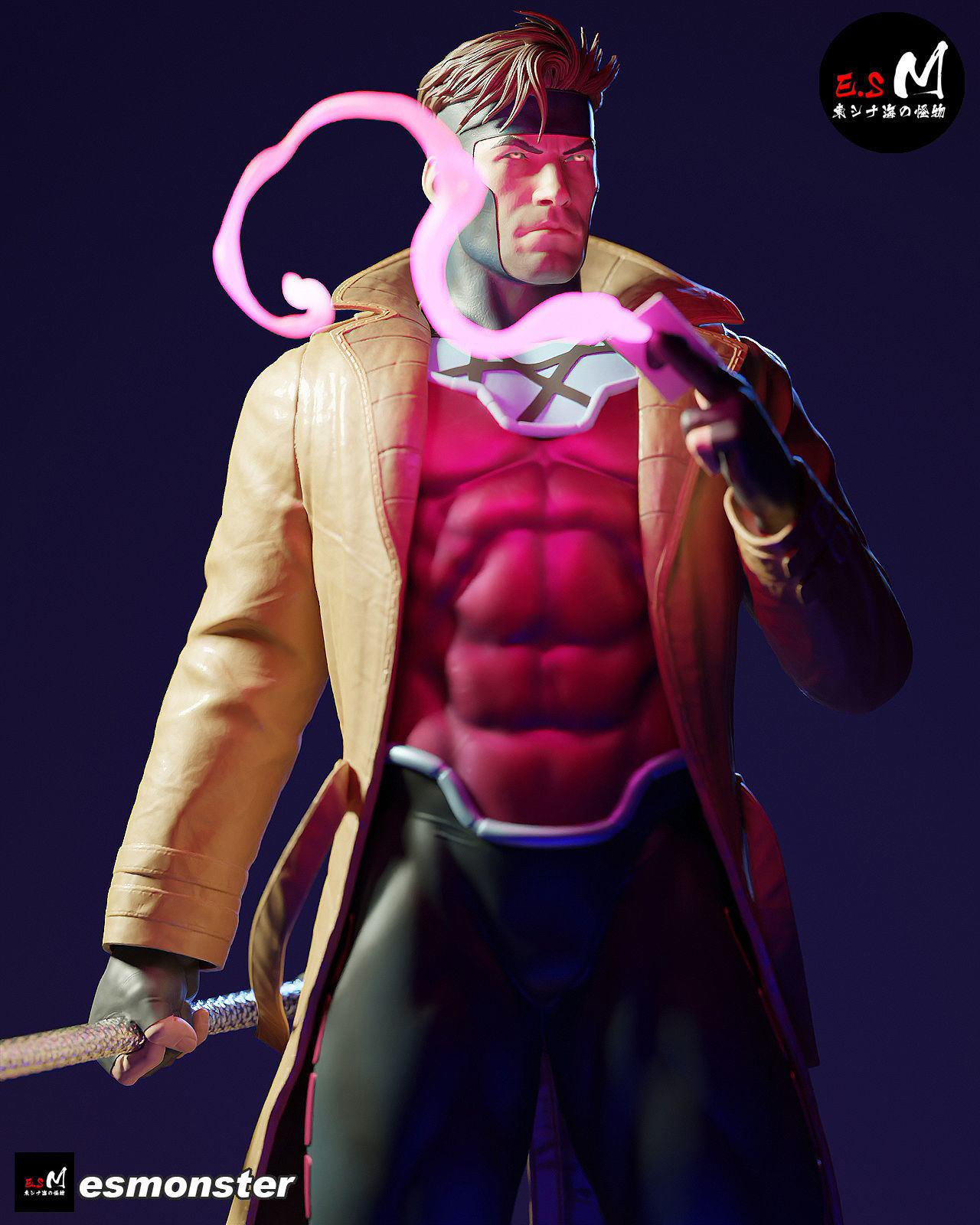 Gambit CHARACTER BY ESM 3D print model_6