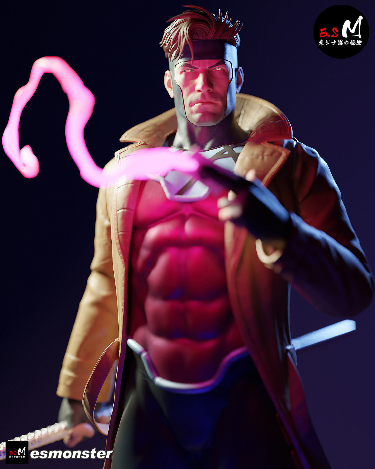Gambit CHARACTER BY ESM 3D print model_2