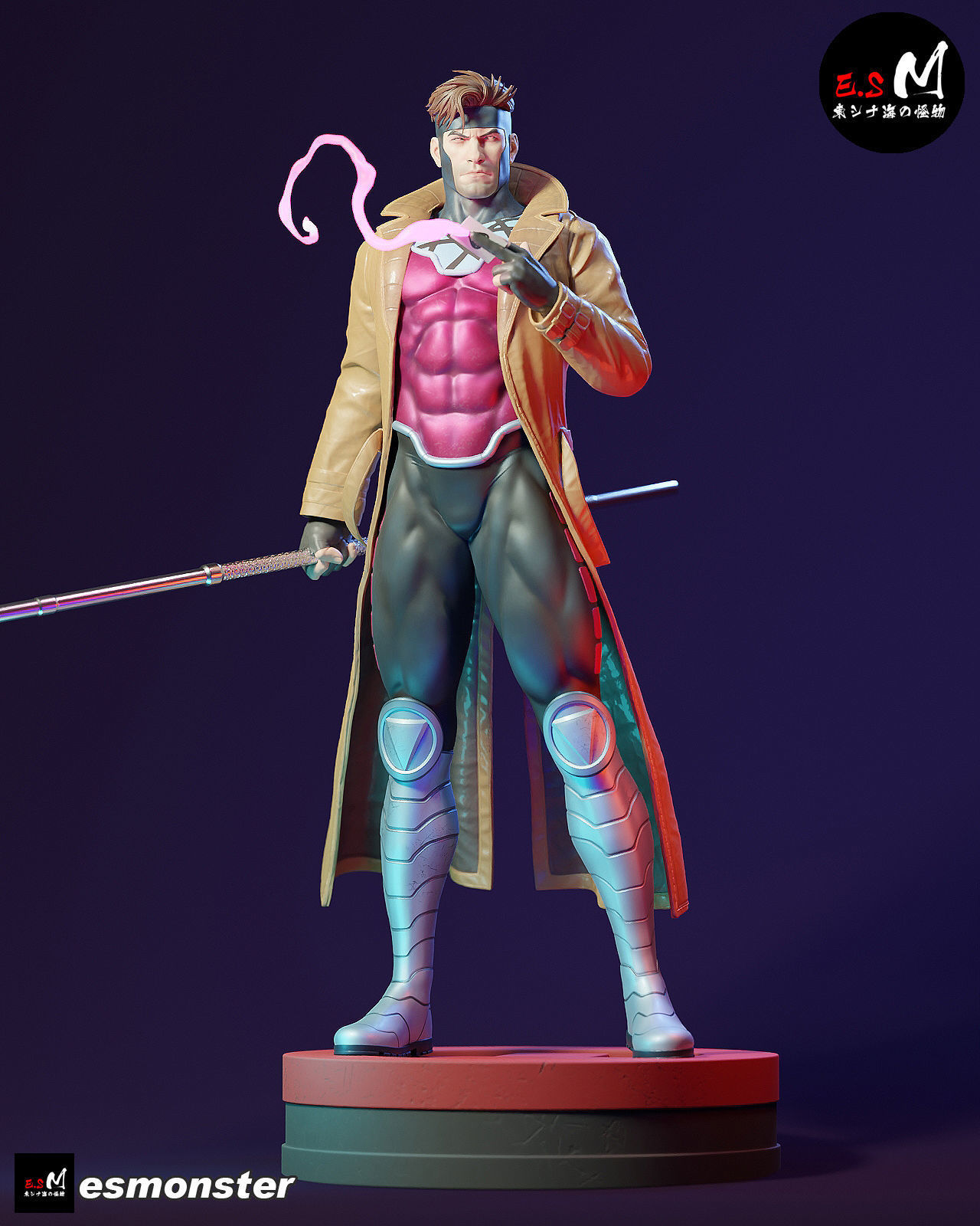 Gambit CHARACTER BY ESM 3D print model_11