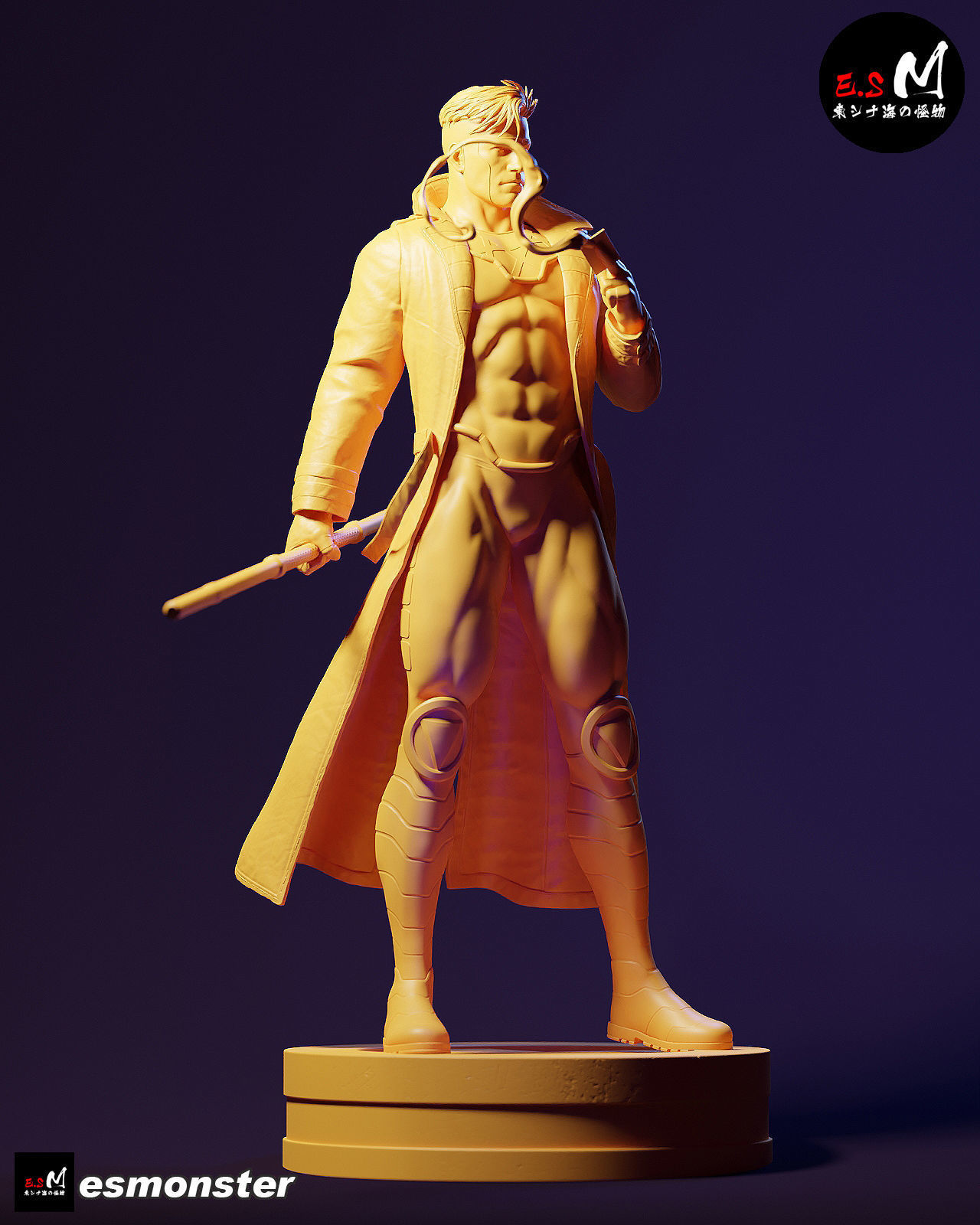 Gambit CHARACTER BY ESM 3D print model_16