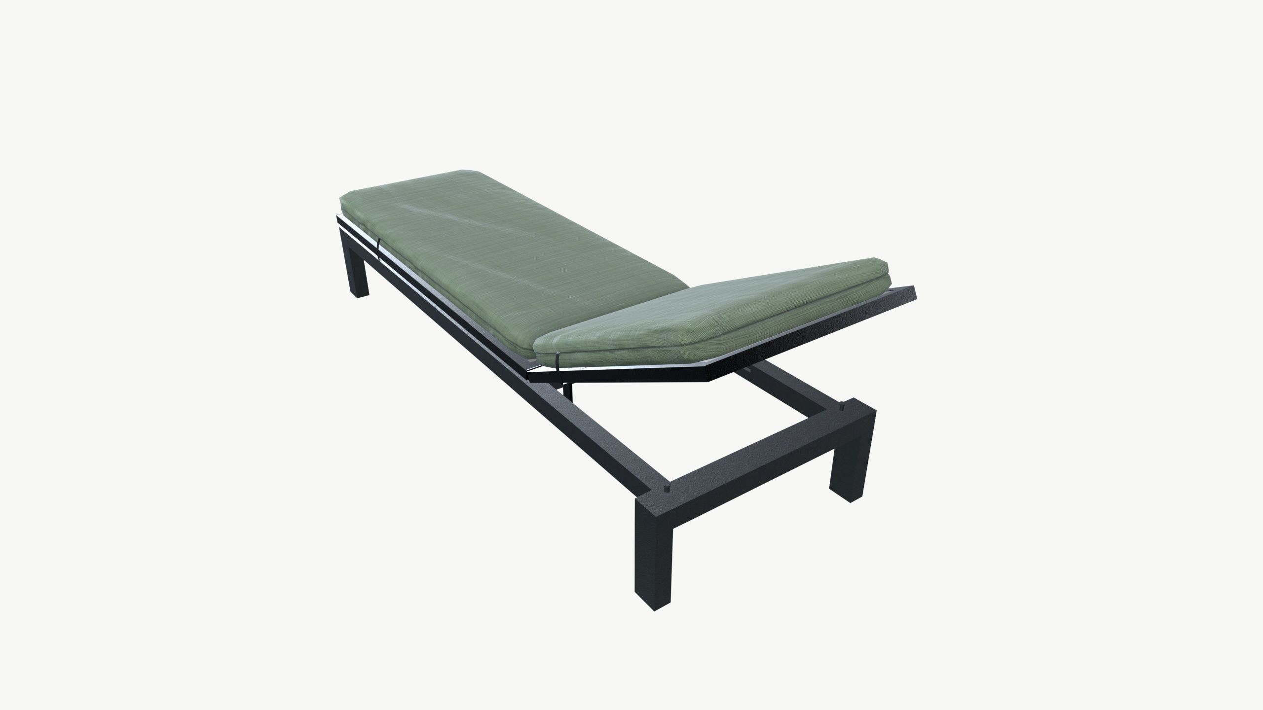 Lounge Poolside chair 3D model_3