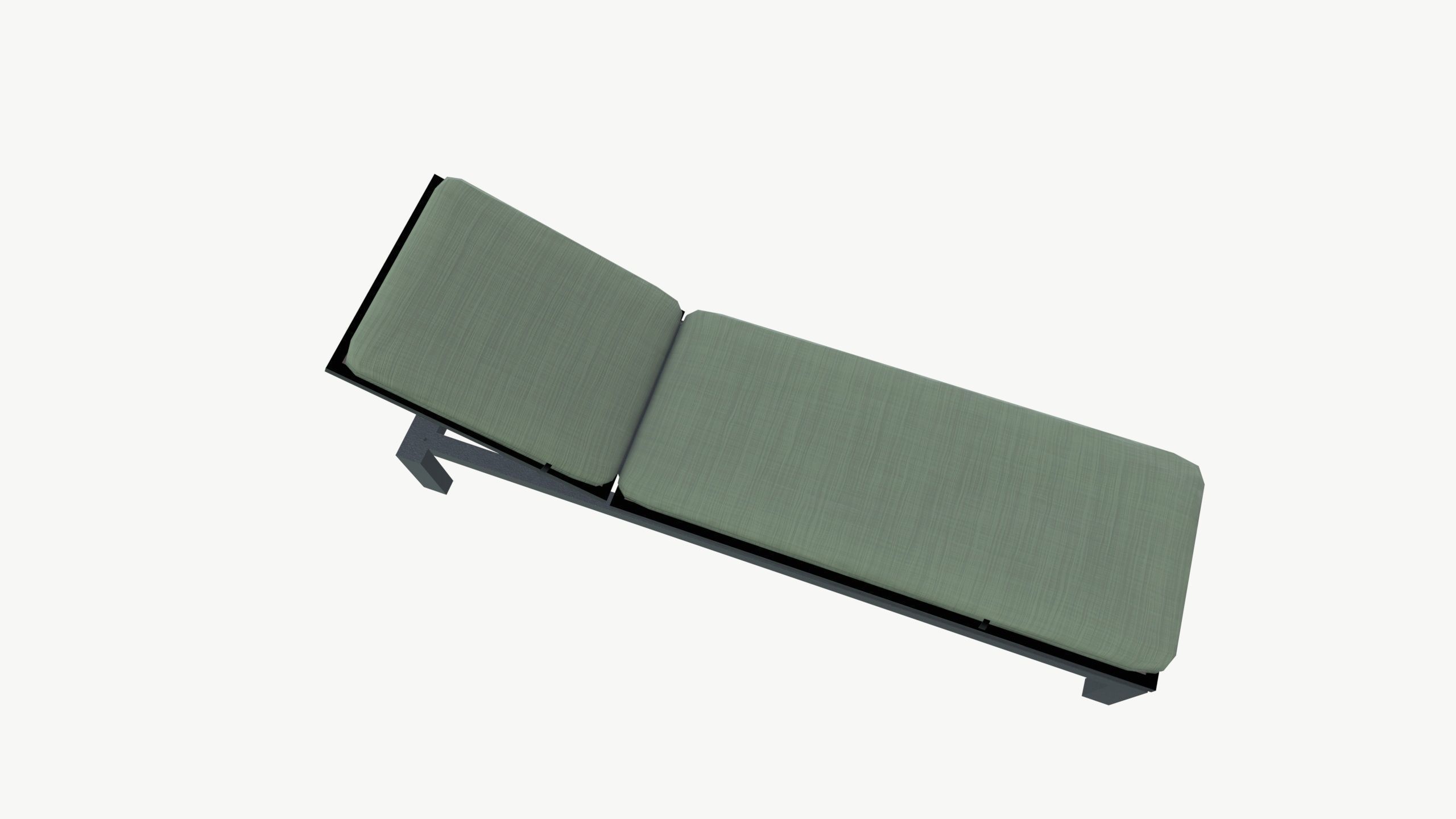 Lounge Poolside chair 3D model_5