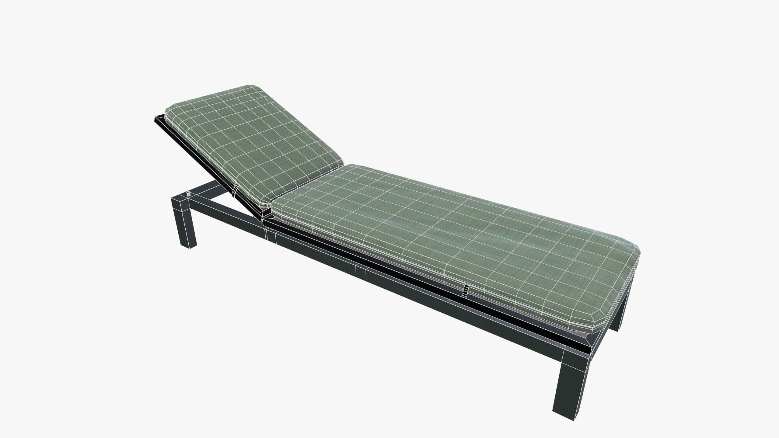 Lounge Poolside chair 3D model_6