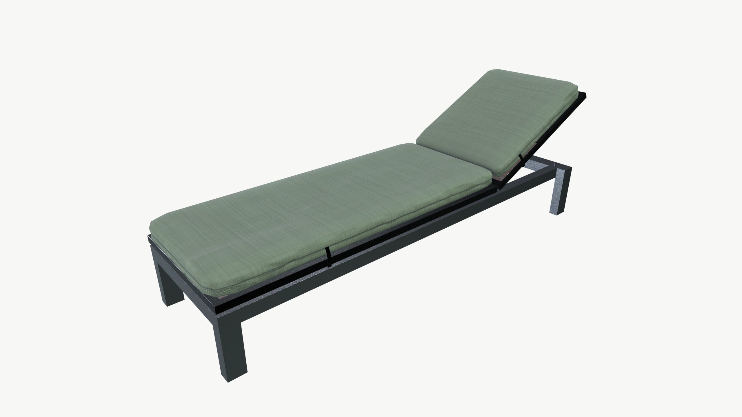Lounge Poolside chair 3D model_2