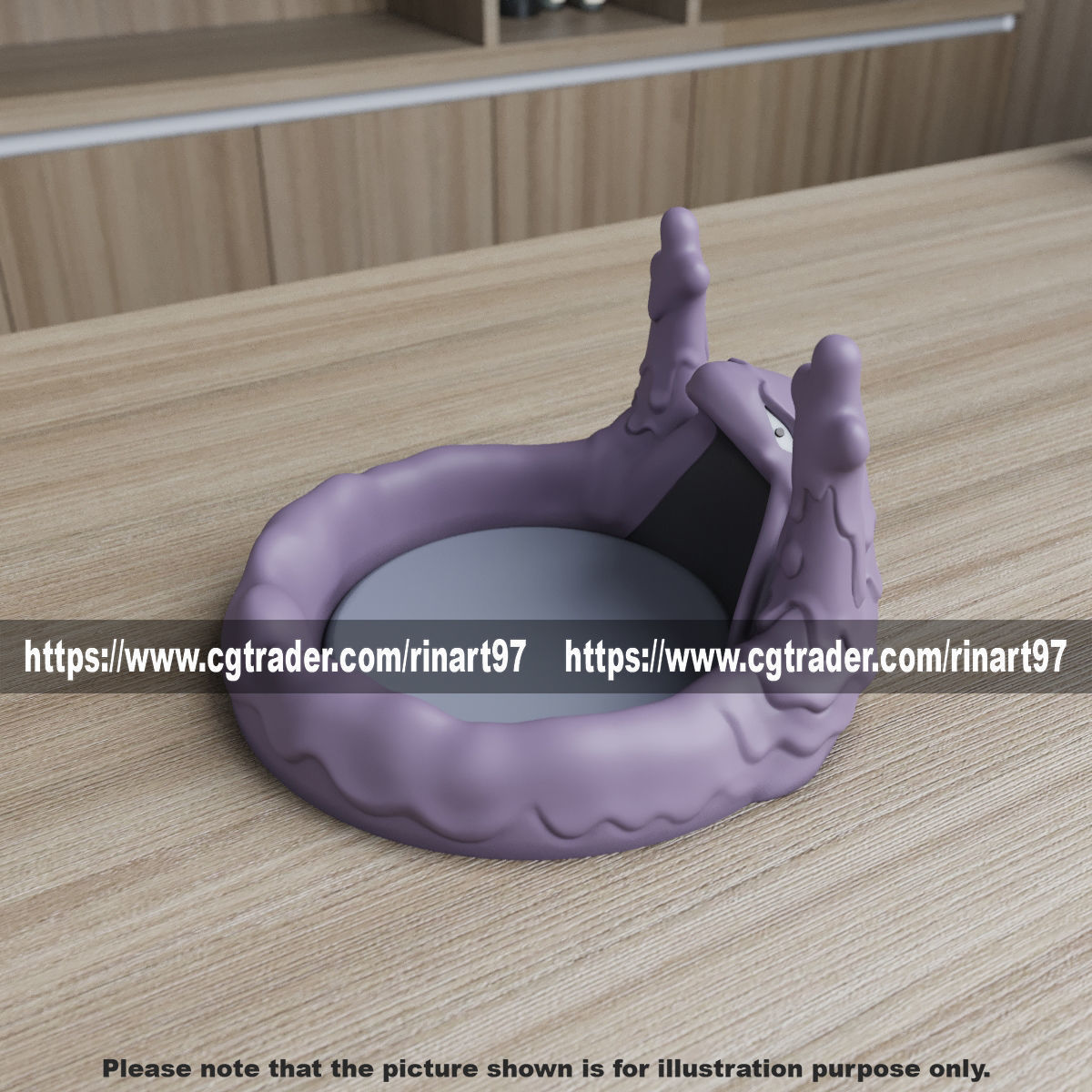 muk coasters candy bowl 3d print model 3D print model_8