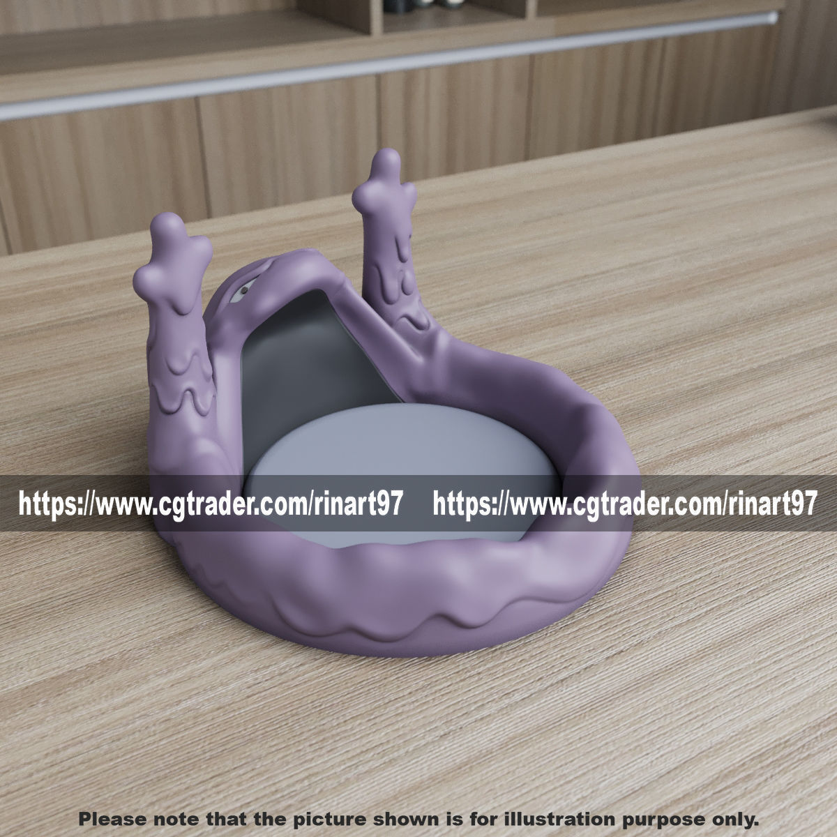 muk coasters candy bowl 3d print model 3D print model_11