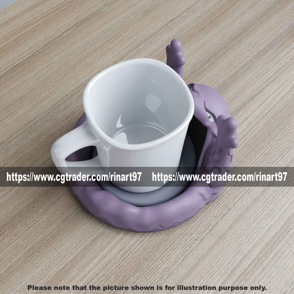 muk coasters candy bowl 3d print model 3D print model_3