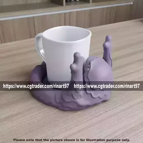 muk coasters candy bowl 3d print model 3D print model