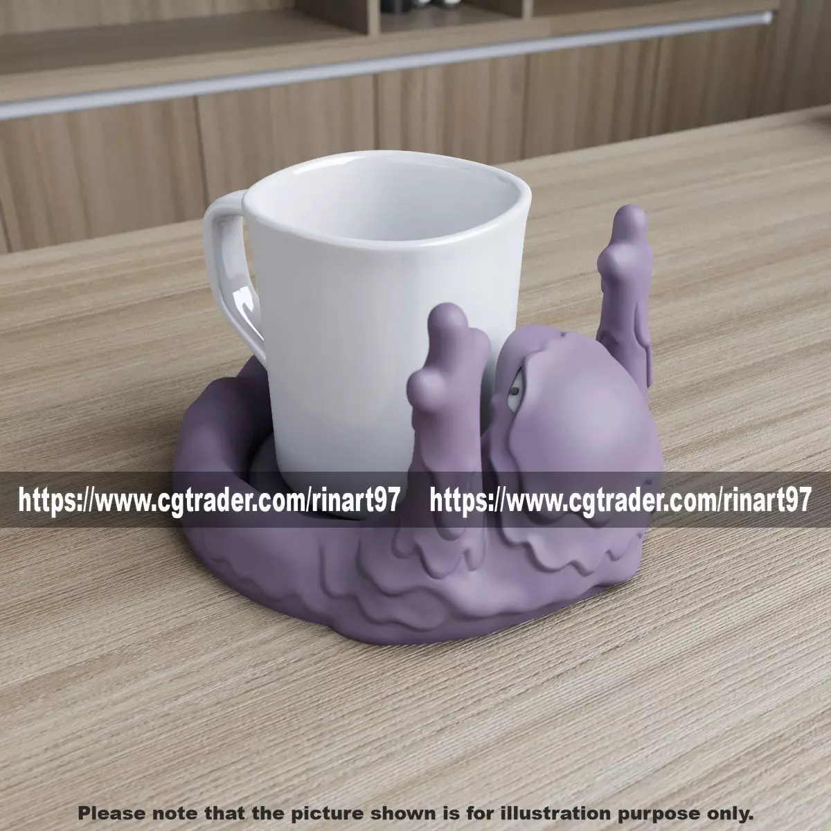 muk coasters candy bowl 3d print model 3D print model_0