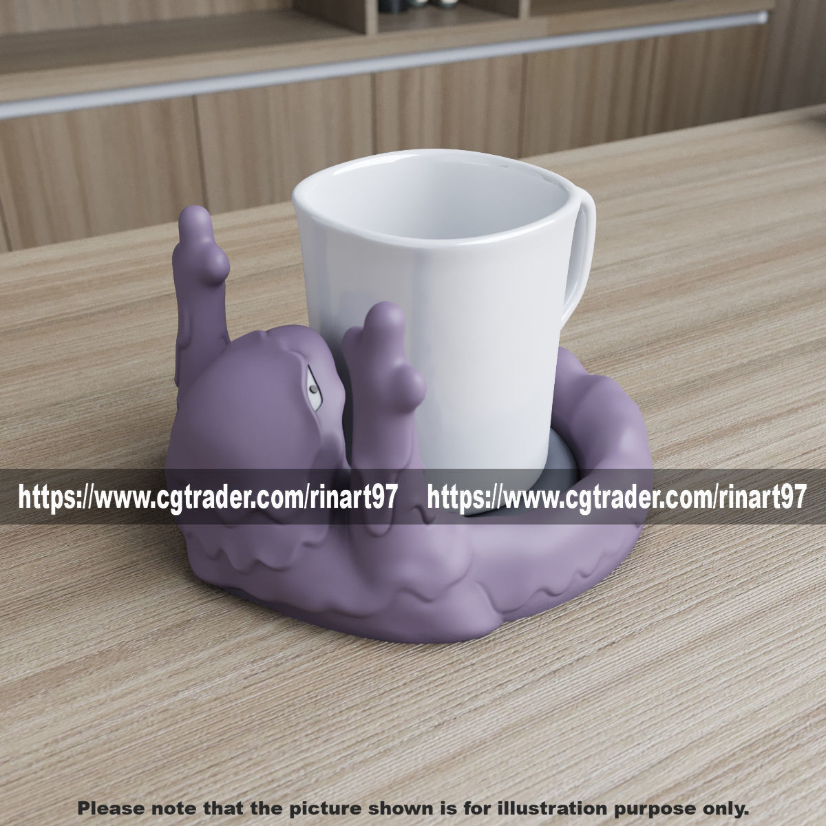 muk coasters candy bowl 3d print model 3D print model_1