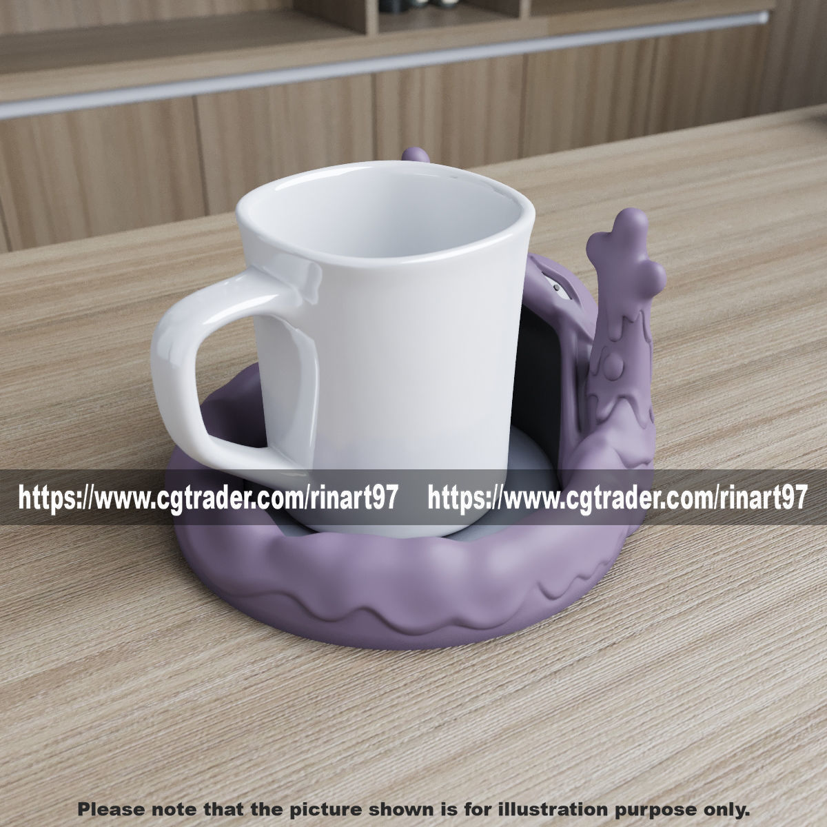 muk coasters candy bowl 3d print model 3D print model_4