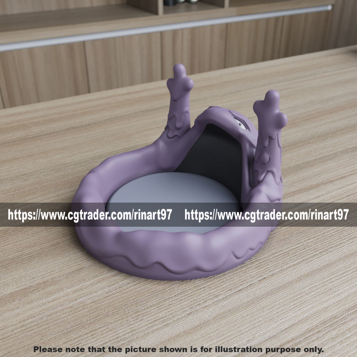 muk coasters candy bowl 3d print model 3D print model_6