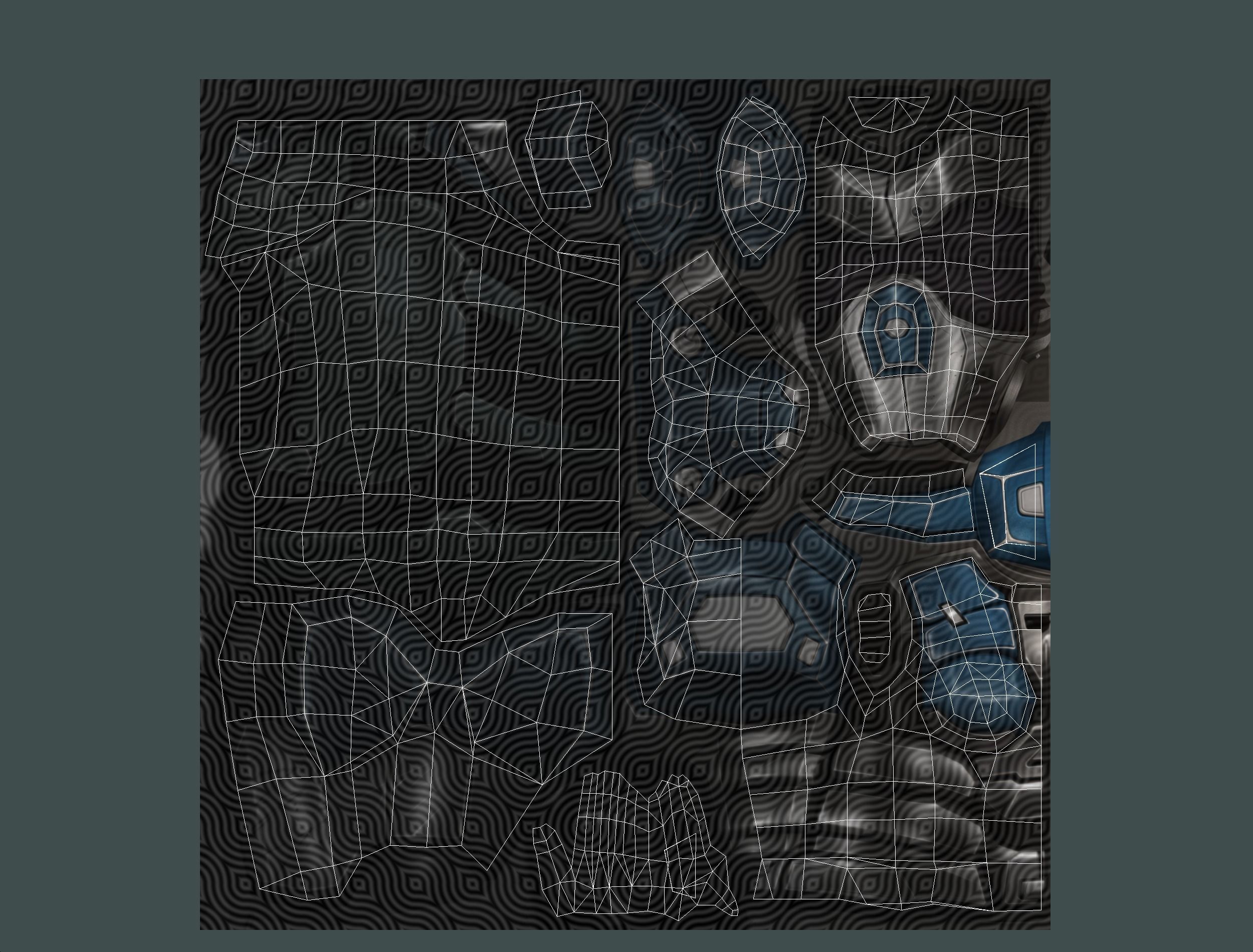 Cartoon Sci-Fi Cyborg Drone Sniper Soldier Low-poly 3D model_76