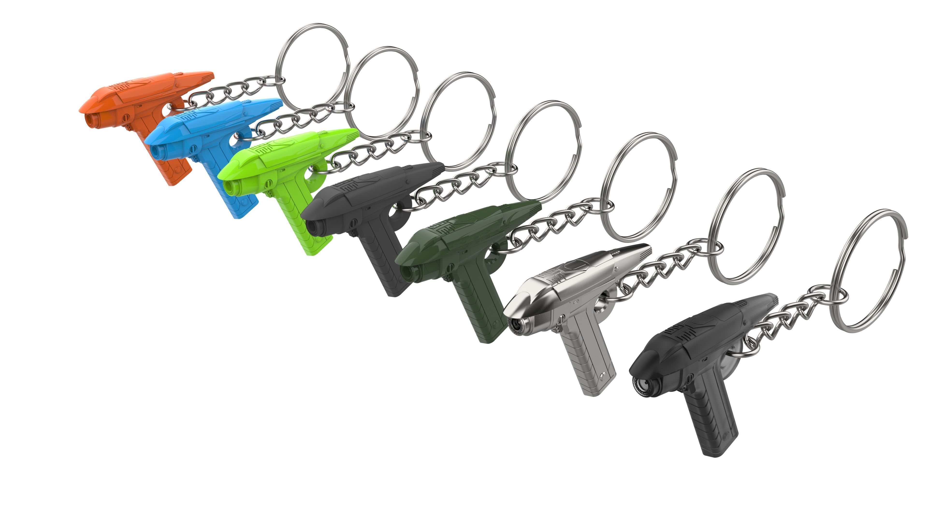 StarTrek Keychains Set part 2 - 11 STLs - Commercial Use 3D print model_17