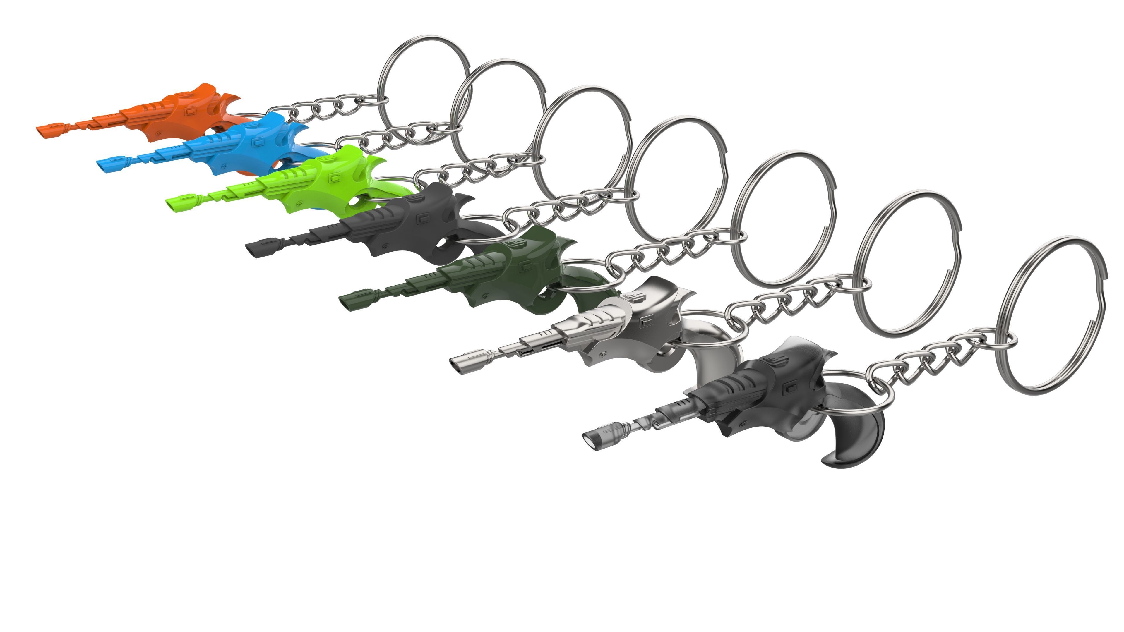 StarTrek Keychains Set part 2 - 11 STLs - Commercial Use 3D print model_2