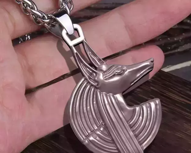 EGYPTIAN ANUBIS HEAD PENDANT M03 3D print model