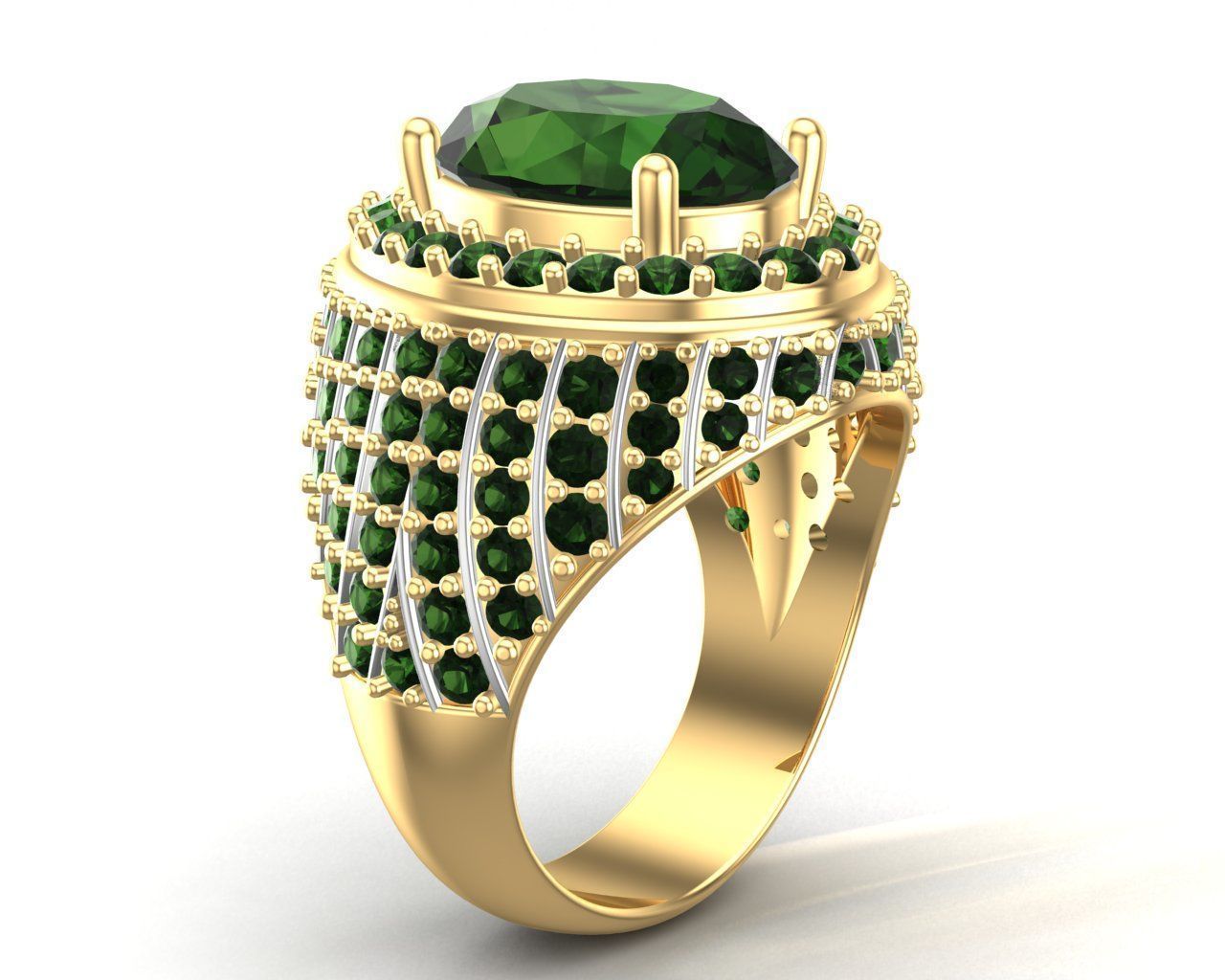 Silver Elegant Style Men Ring 3D print model_6