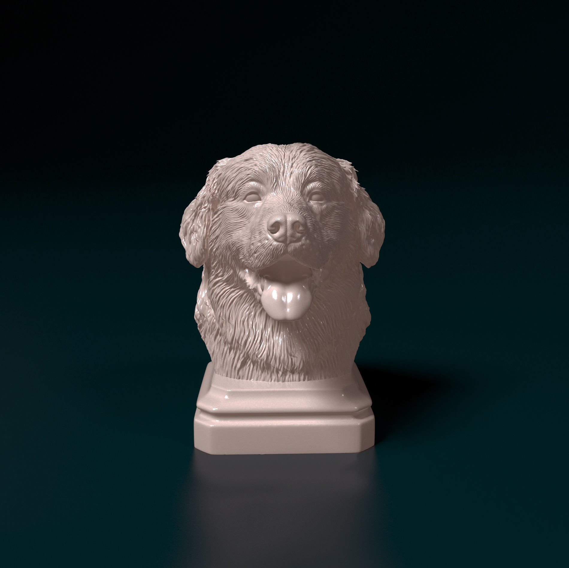 Bovaro del Bernese bust 3D print model_2