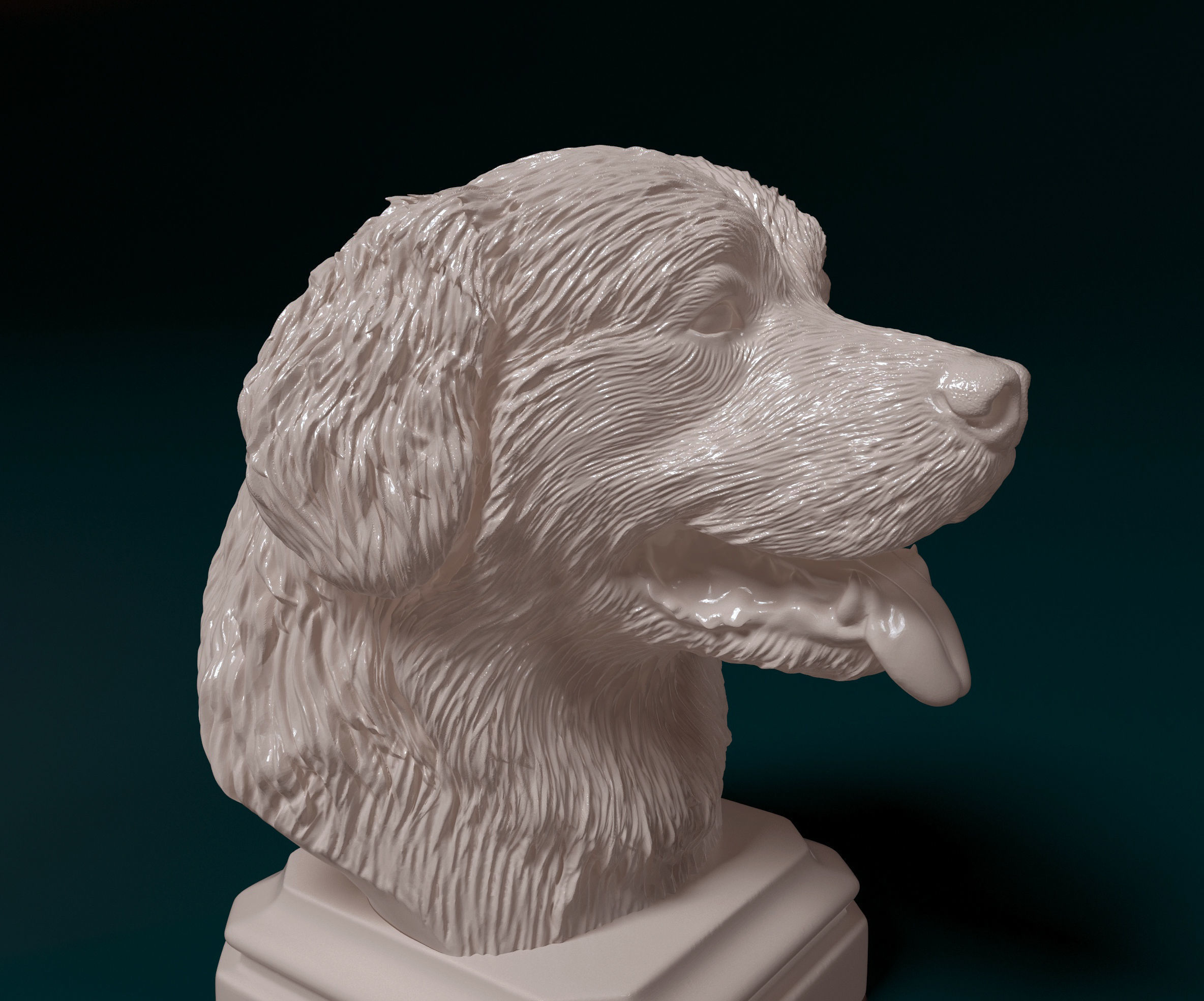 Bovaro del Bernese bust 3D print model_4