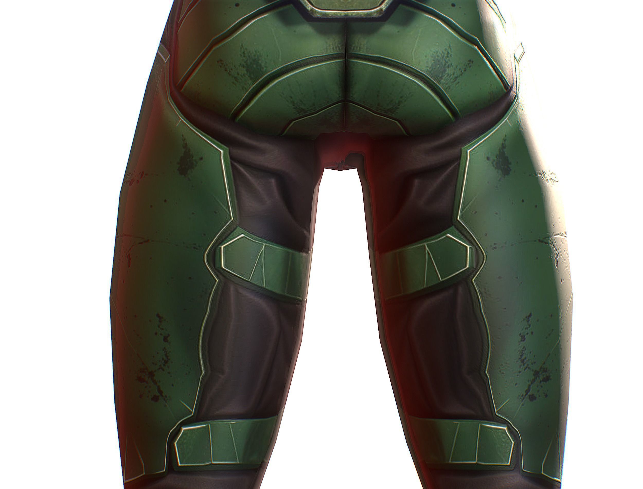 Cartoon Sci-Fi Cyborg Drone Trooper Soldier Low-poly 3D model_25