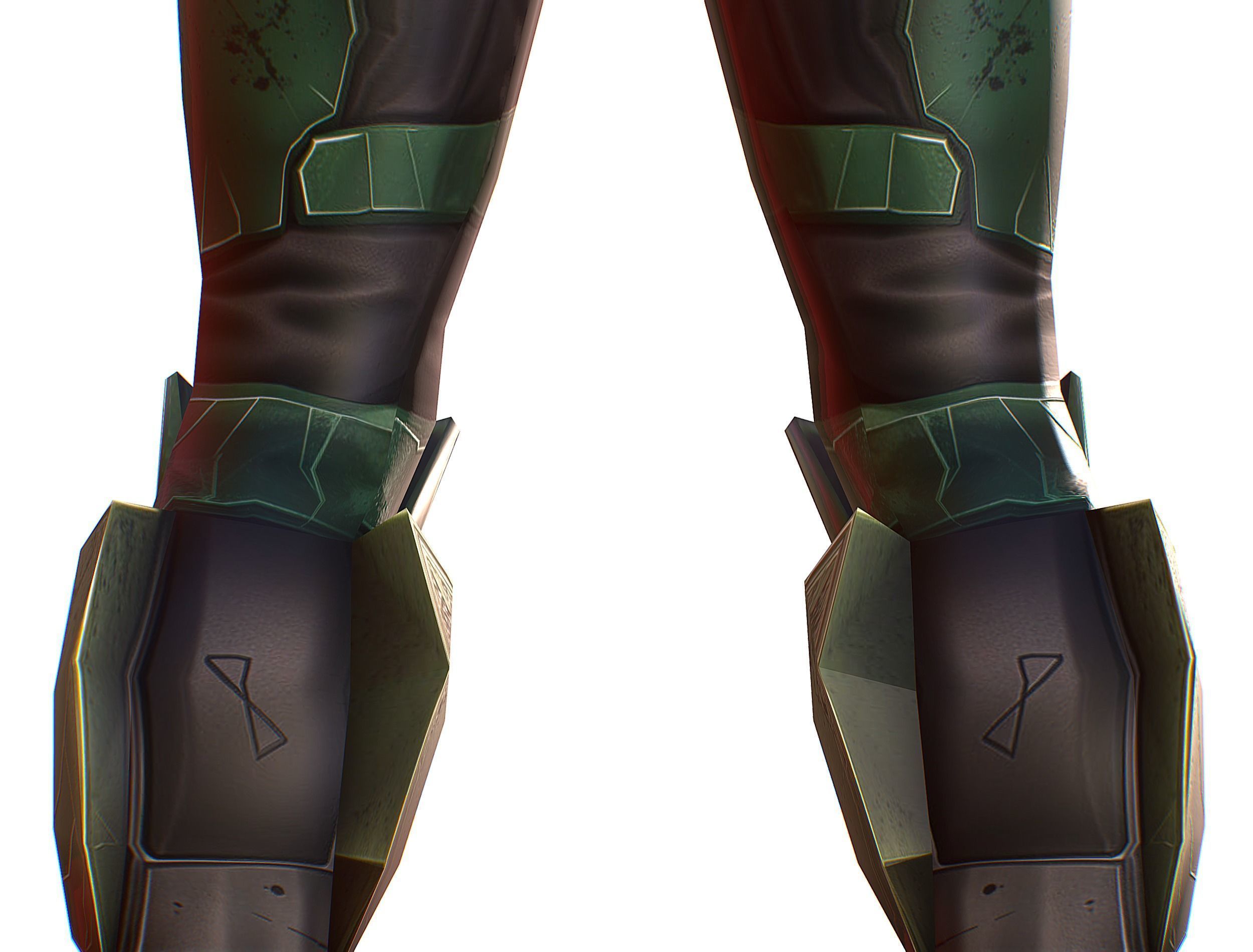 Cartoon Sci-Fi Cyborg Drone Trooper Soldier Low-poly 3D model_26