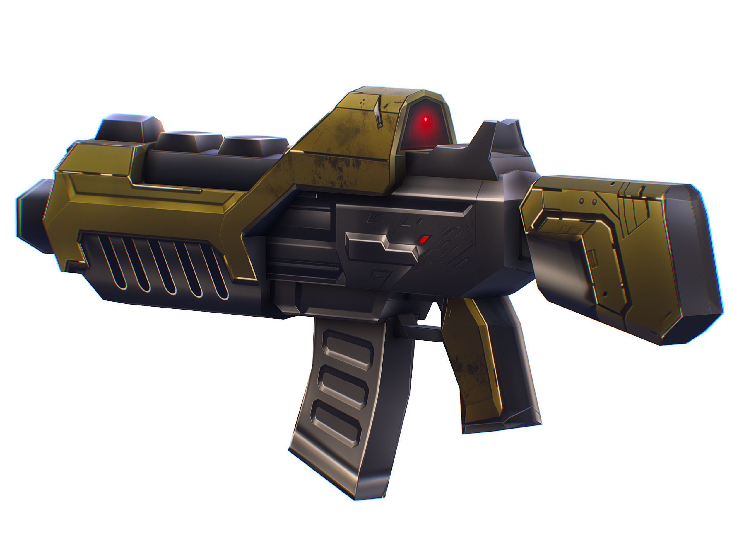 Cartoon Sci-Fi Cyborg Drone Trooper Soldier Low-poly 3D model_62