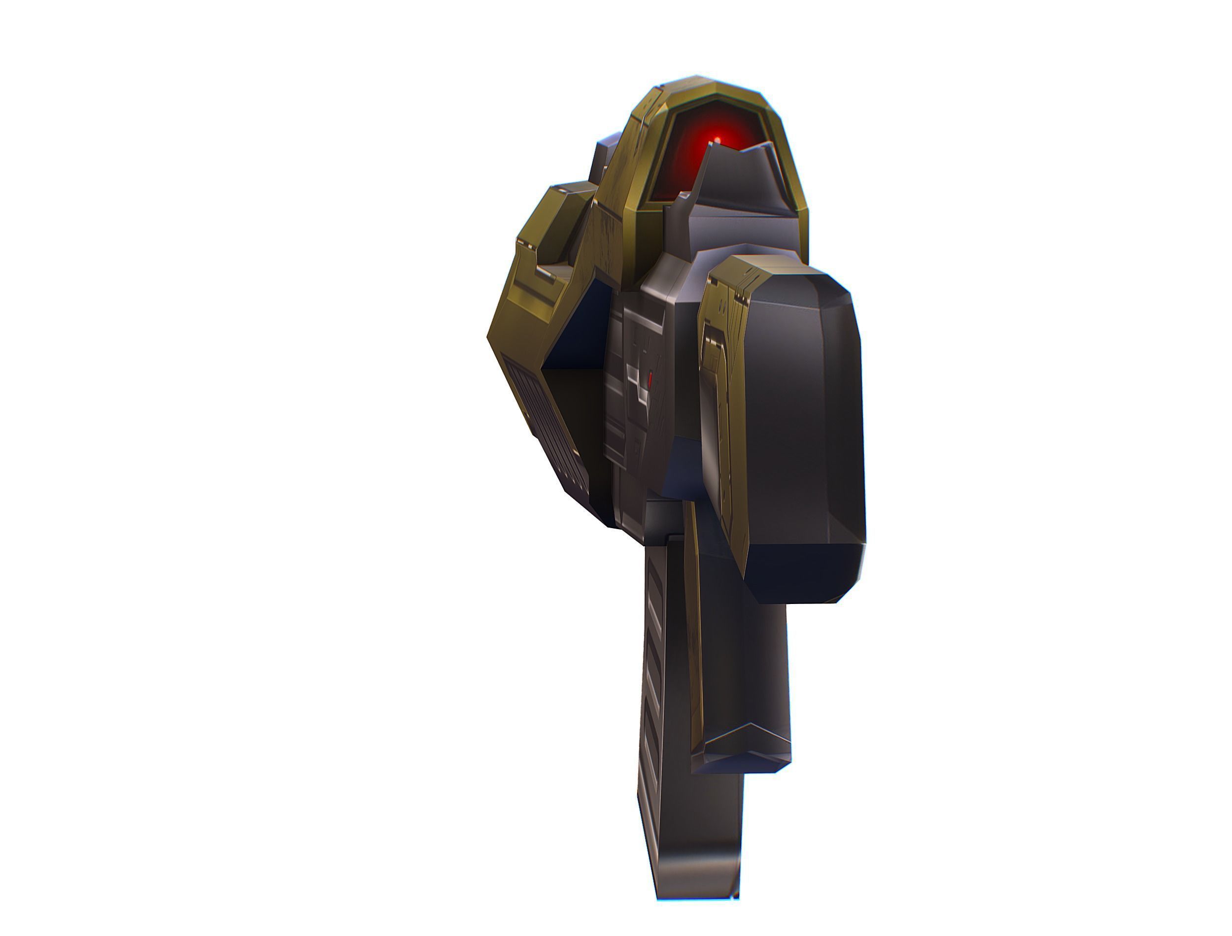 Cartoon Sci-Fi Cyborg Drone Trooper Soldier Low-poly 3D model_64