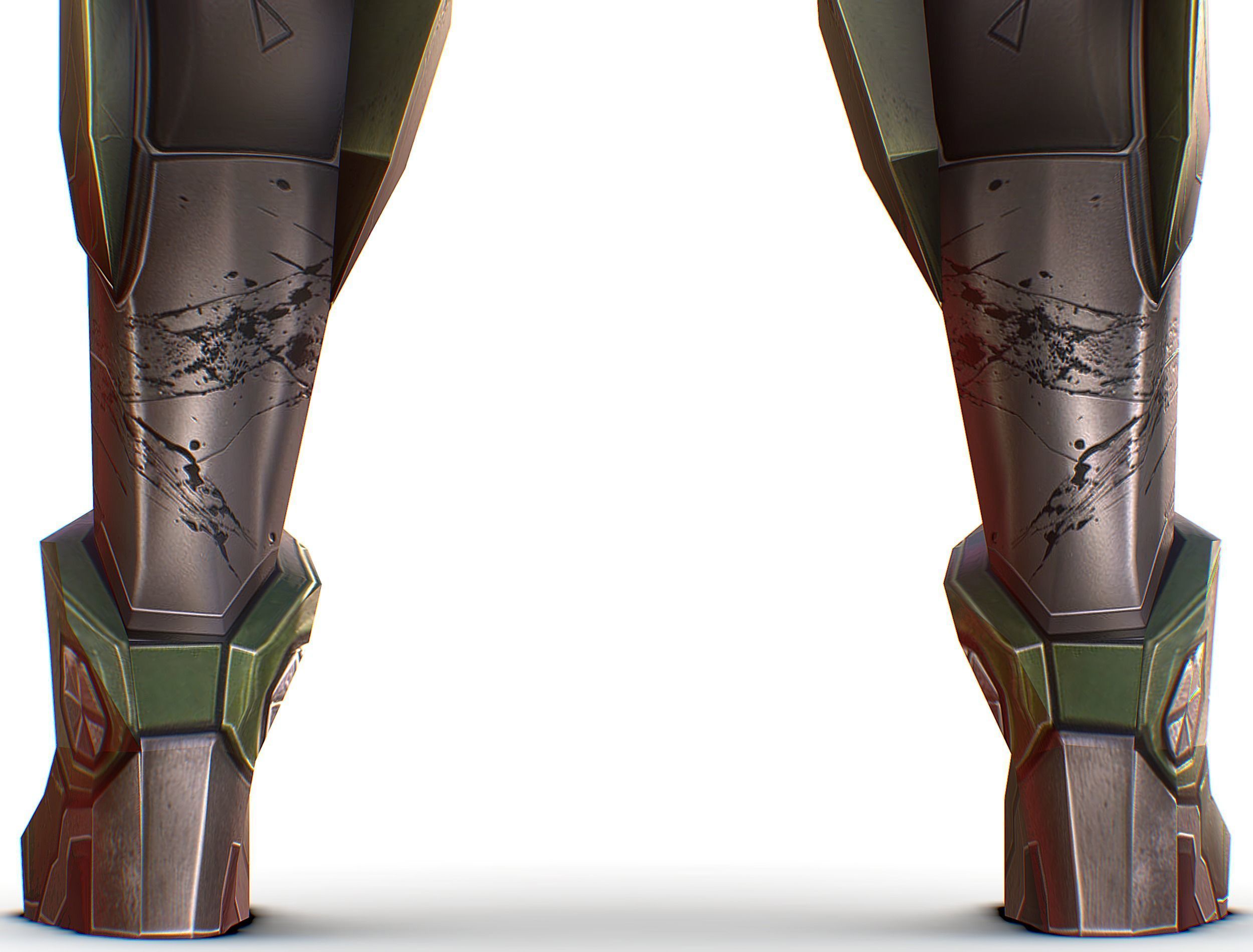 Cartoon Sci-Fi Cyborg Drone Trooper Soldier Low-poly 3D model_27