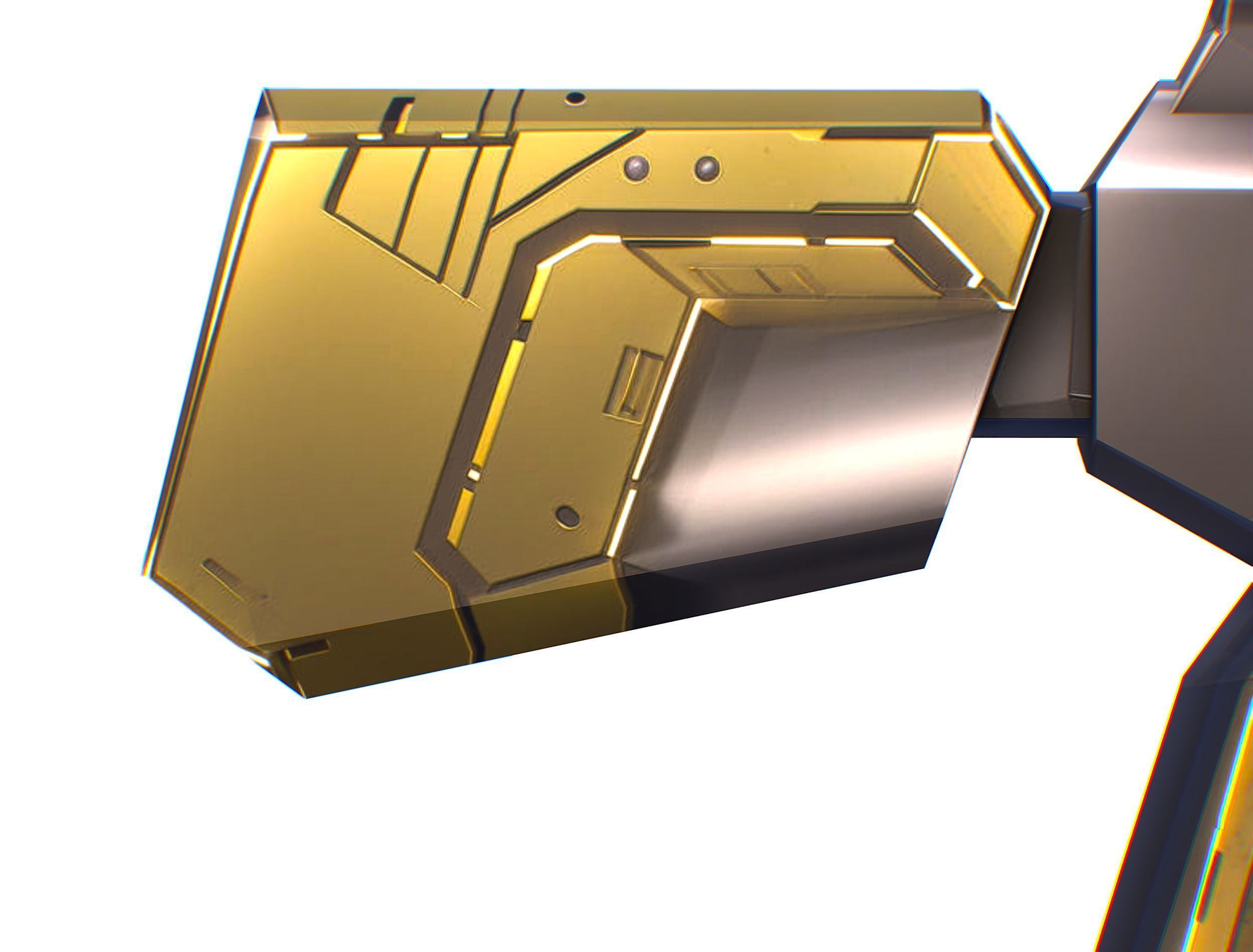 Cartoon Sci-Fi Cyborg Drone Trooper Soldier Low-poly 3D model_73