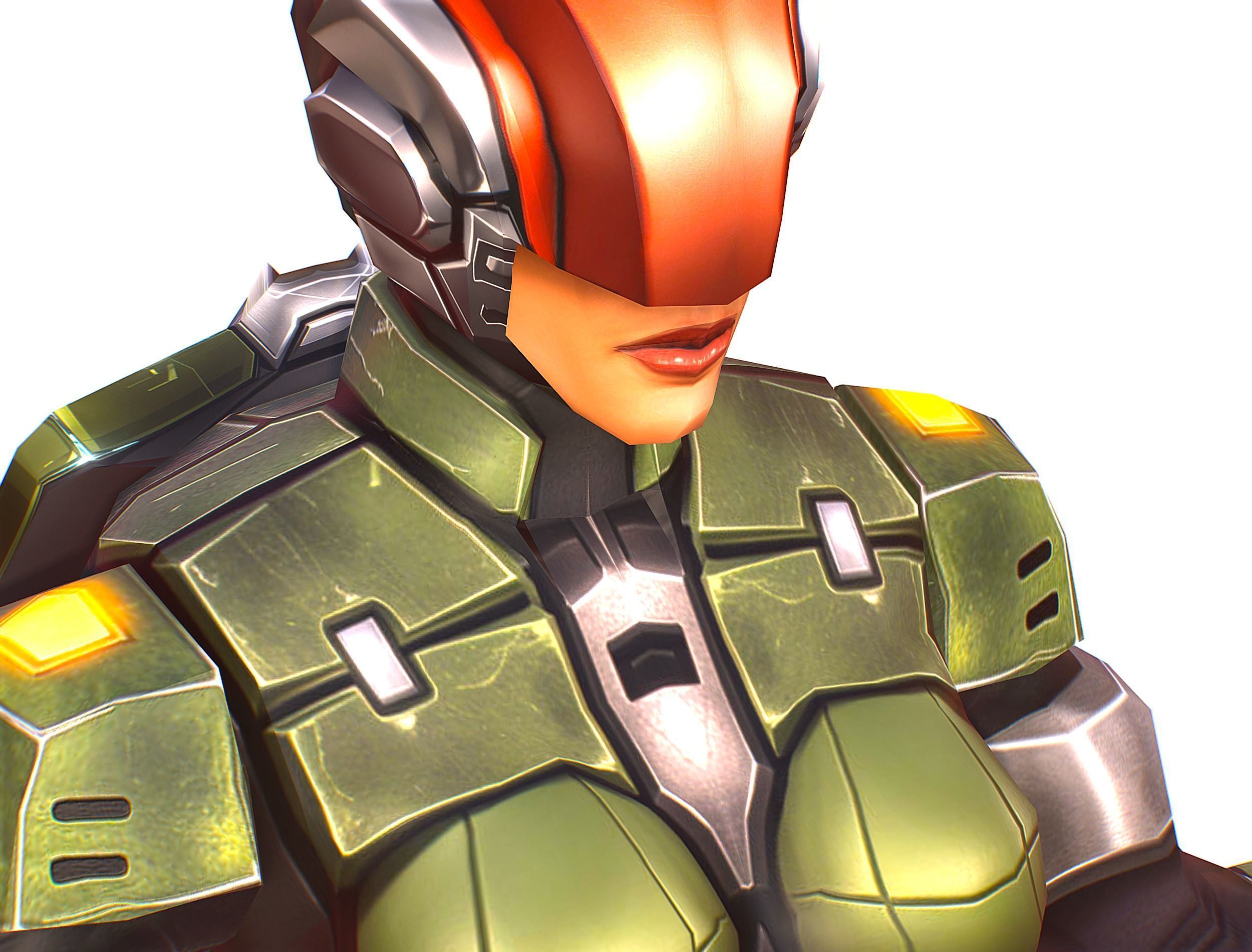 Cartoon Sci-Fi Cyborg Drone Trooper Soldier Low-poly 3D model_29