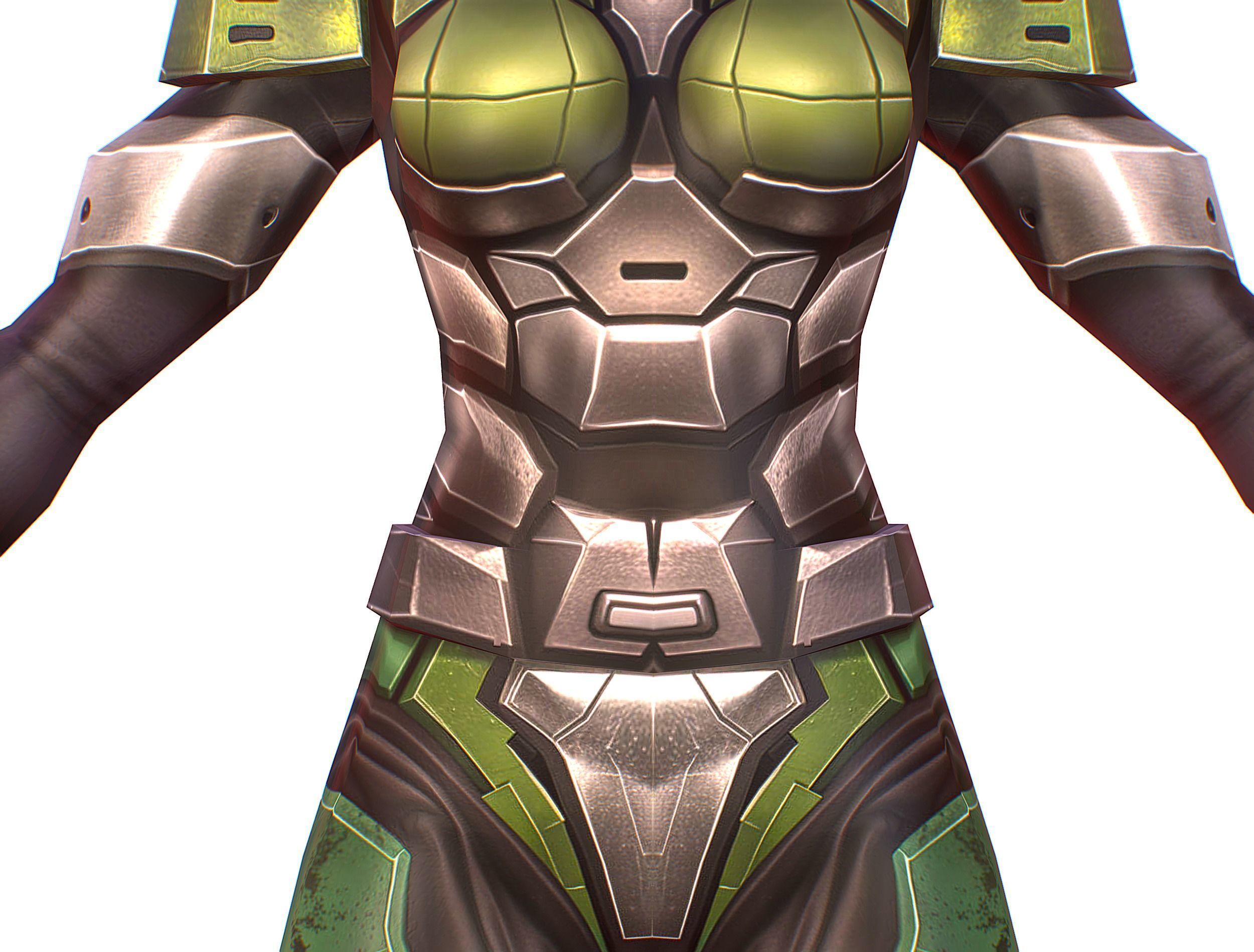 Cartoon Sci-Fi Cyborg Drone Trooper Soldier Low-poly 3D model_15