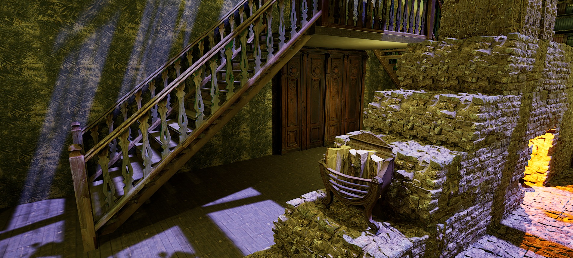 Cozy Victorian Fantasy Hall 3D model_10